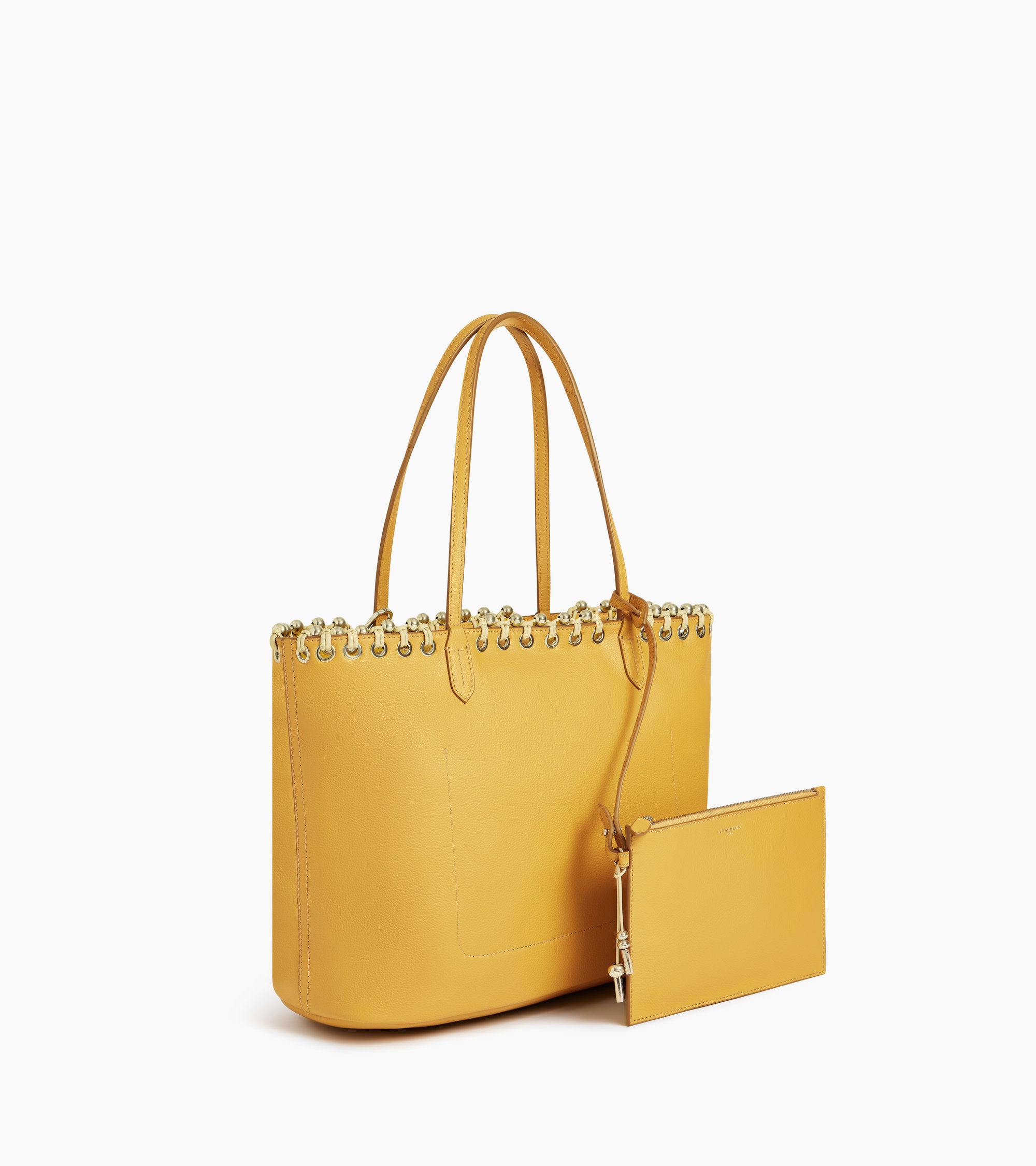 Grained leather tote bag Kitesy Martin Studio