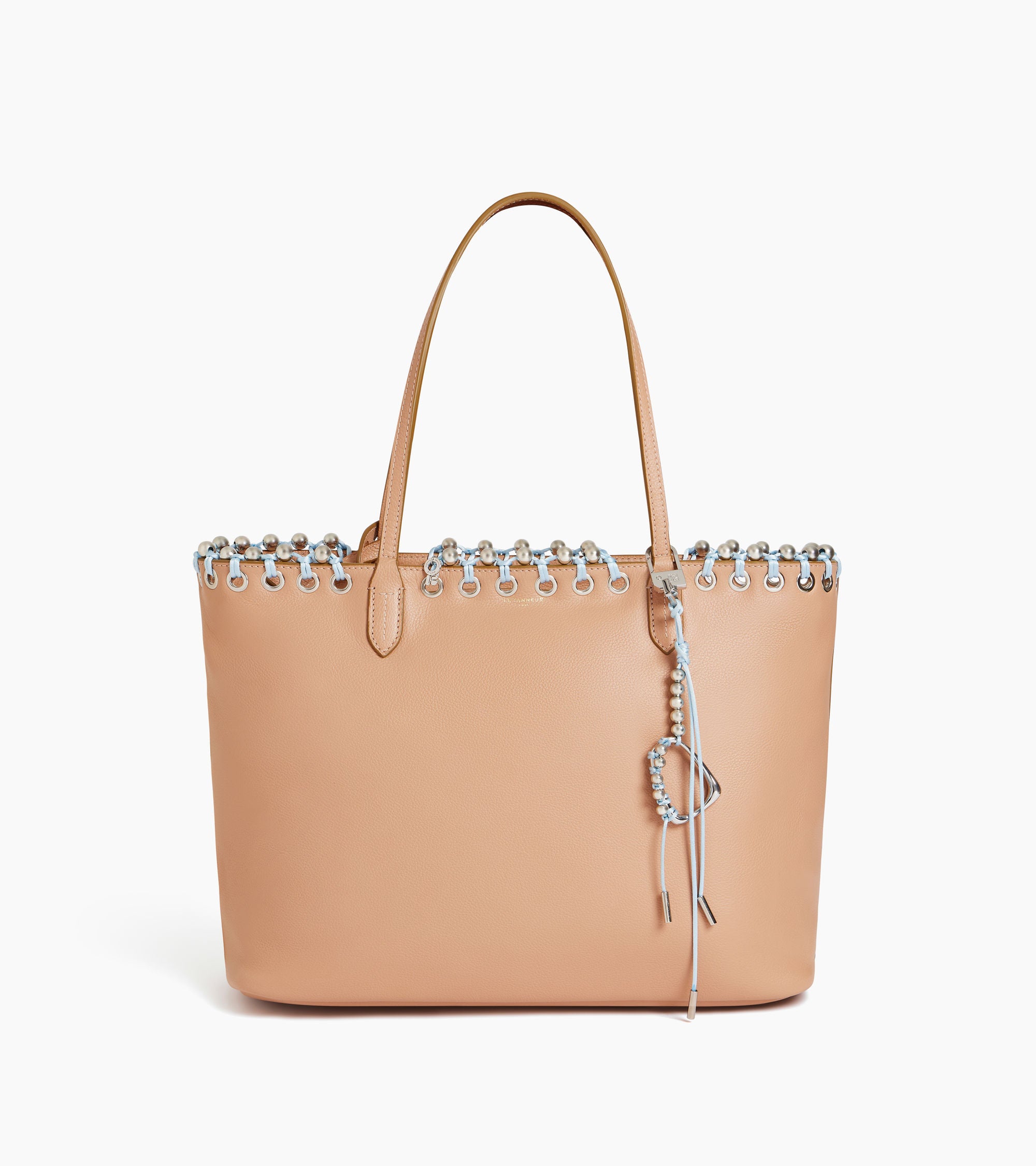 Grained leather tote bag Kitesy Martin Studio