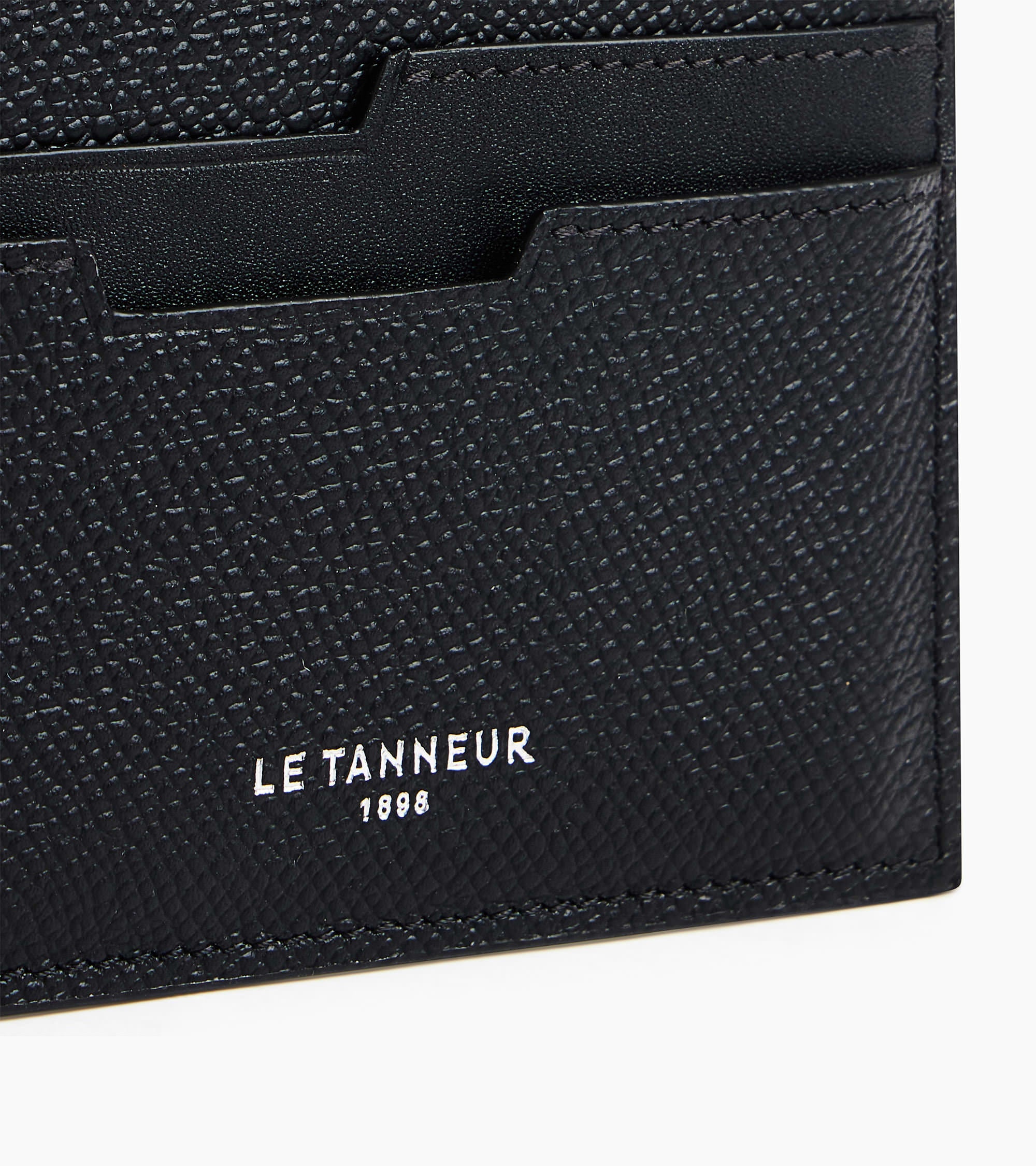 Gaston card case in cross grain leather