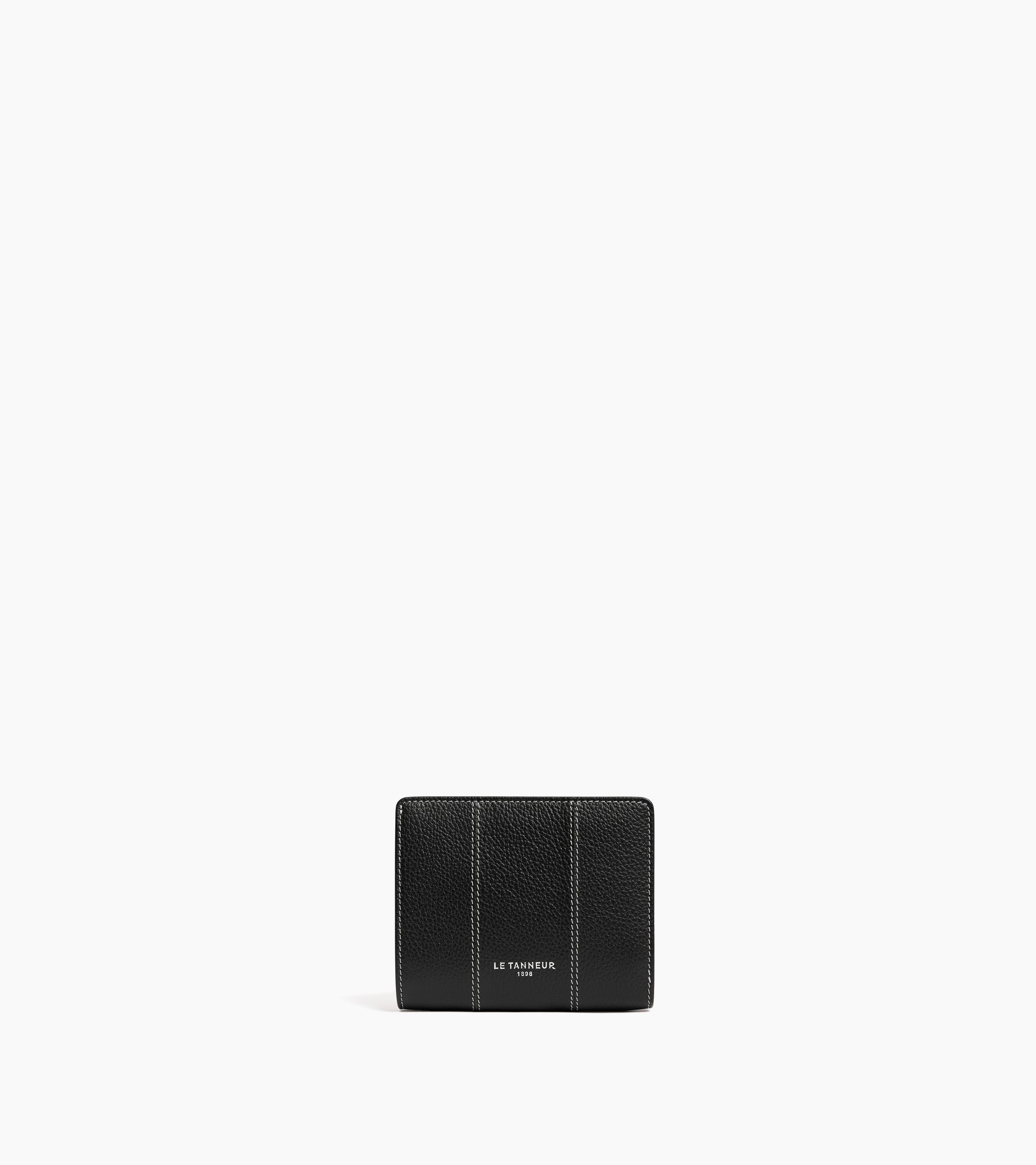 Marguerite small wallet in grained leather