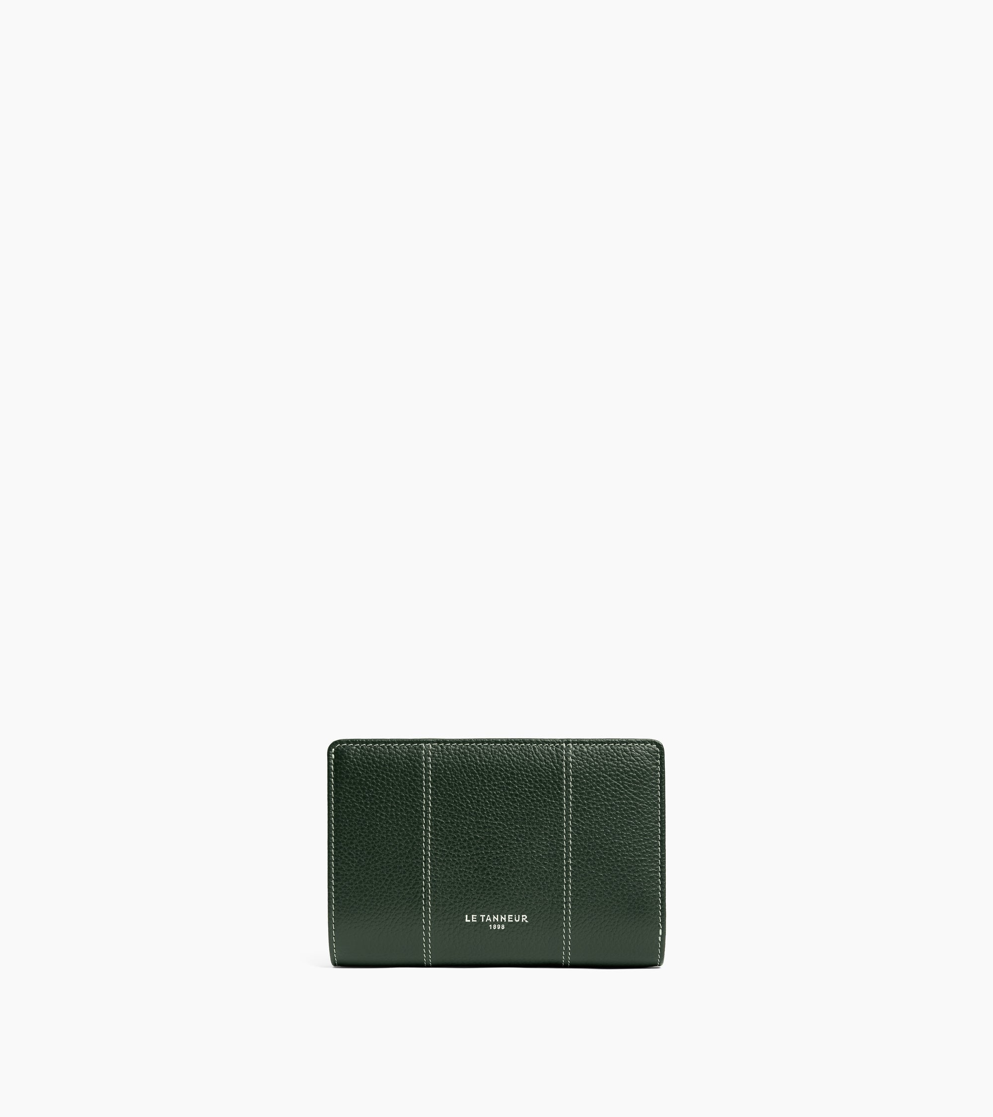Marguerite medium wallet in grained leather