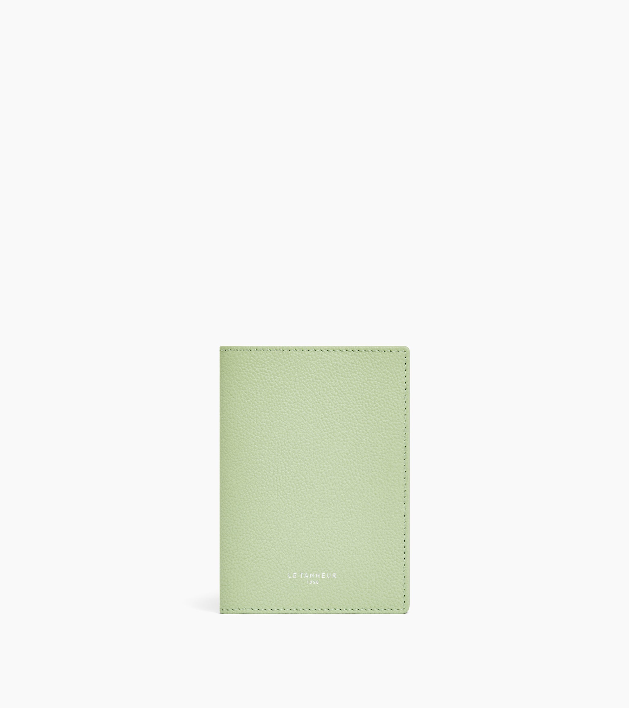 Passport holder in grained leather