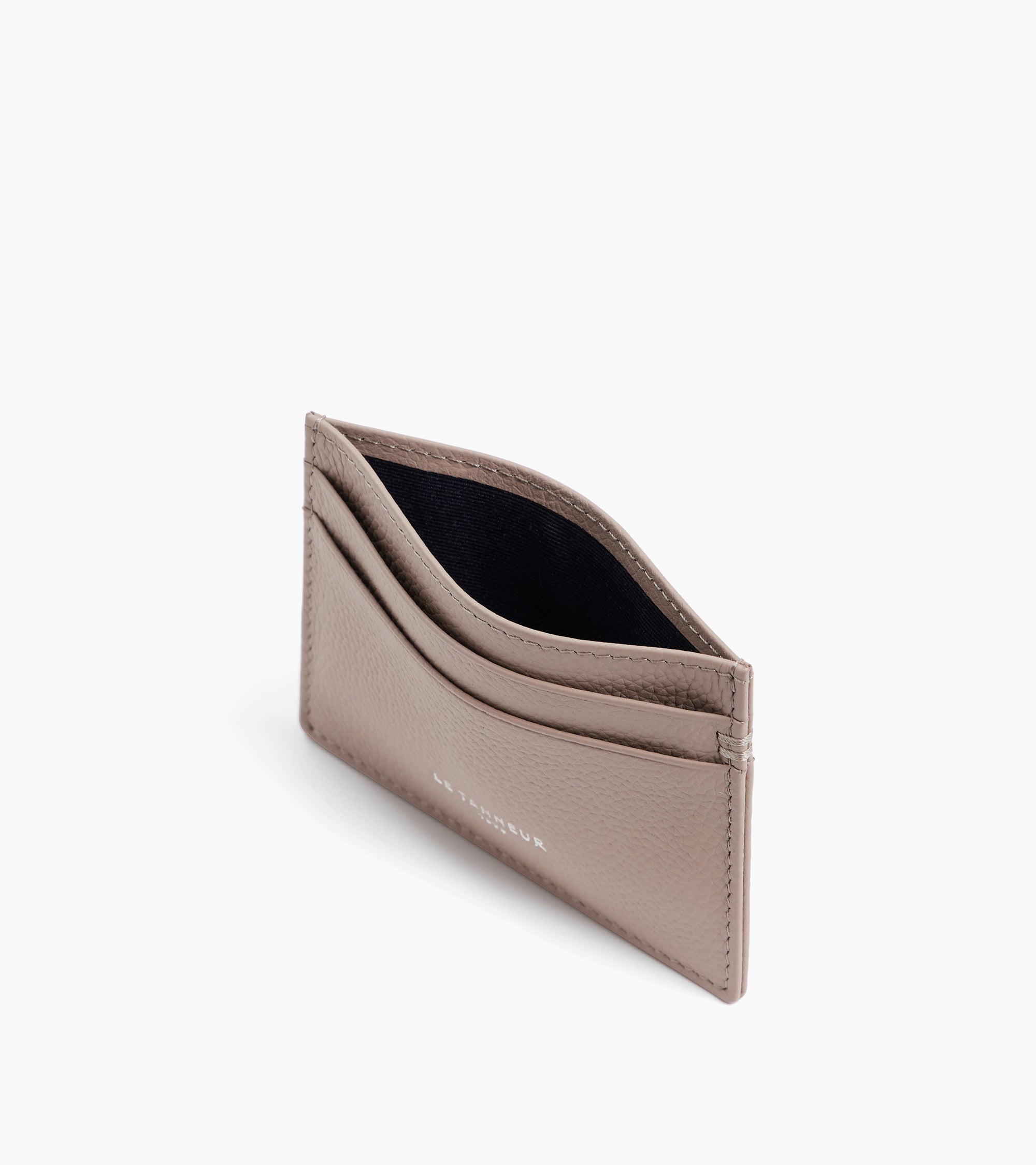 Lucien card holder in grained leather