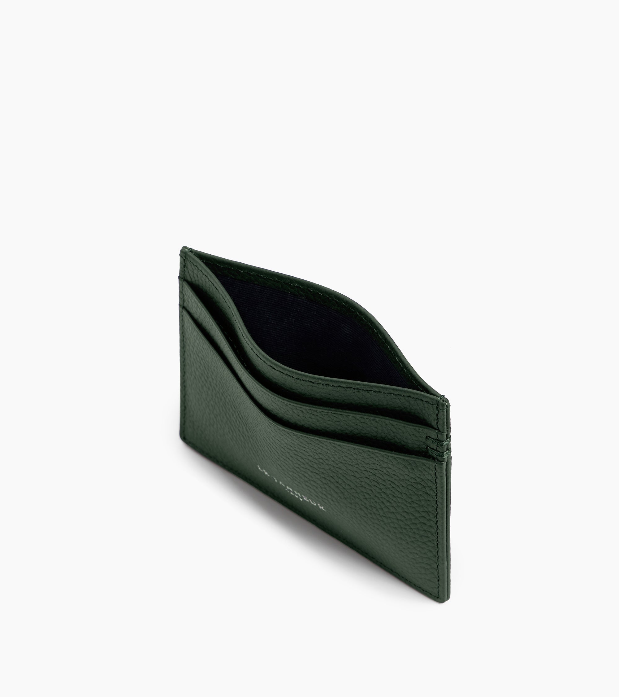 Lucien card holder in grained leather