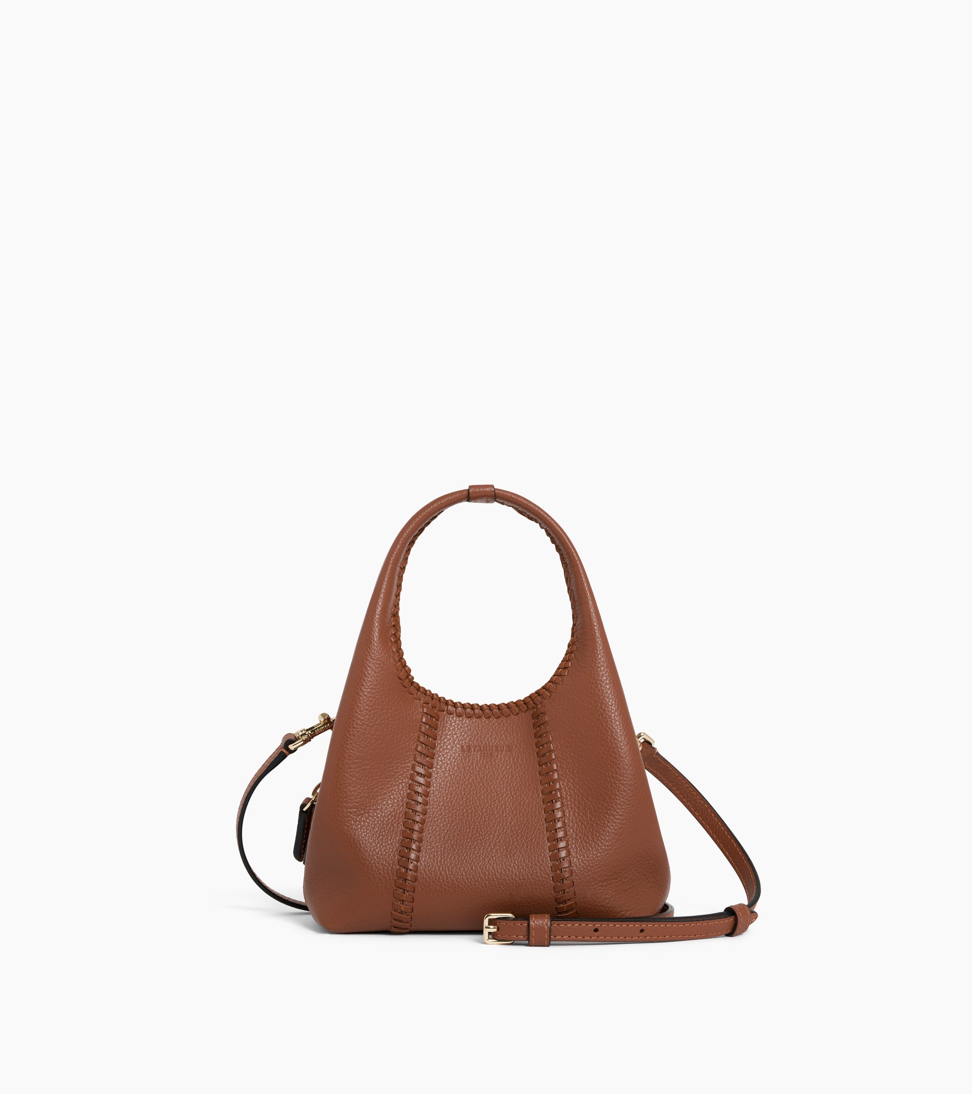 Juliette mini grained leather handbag with topstitching