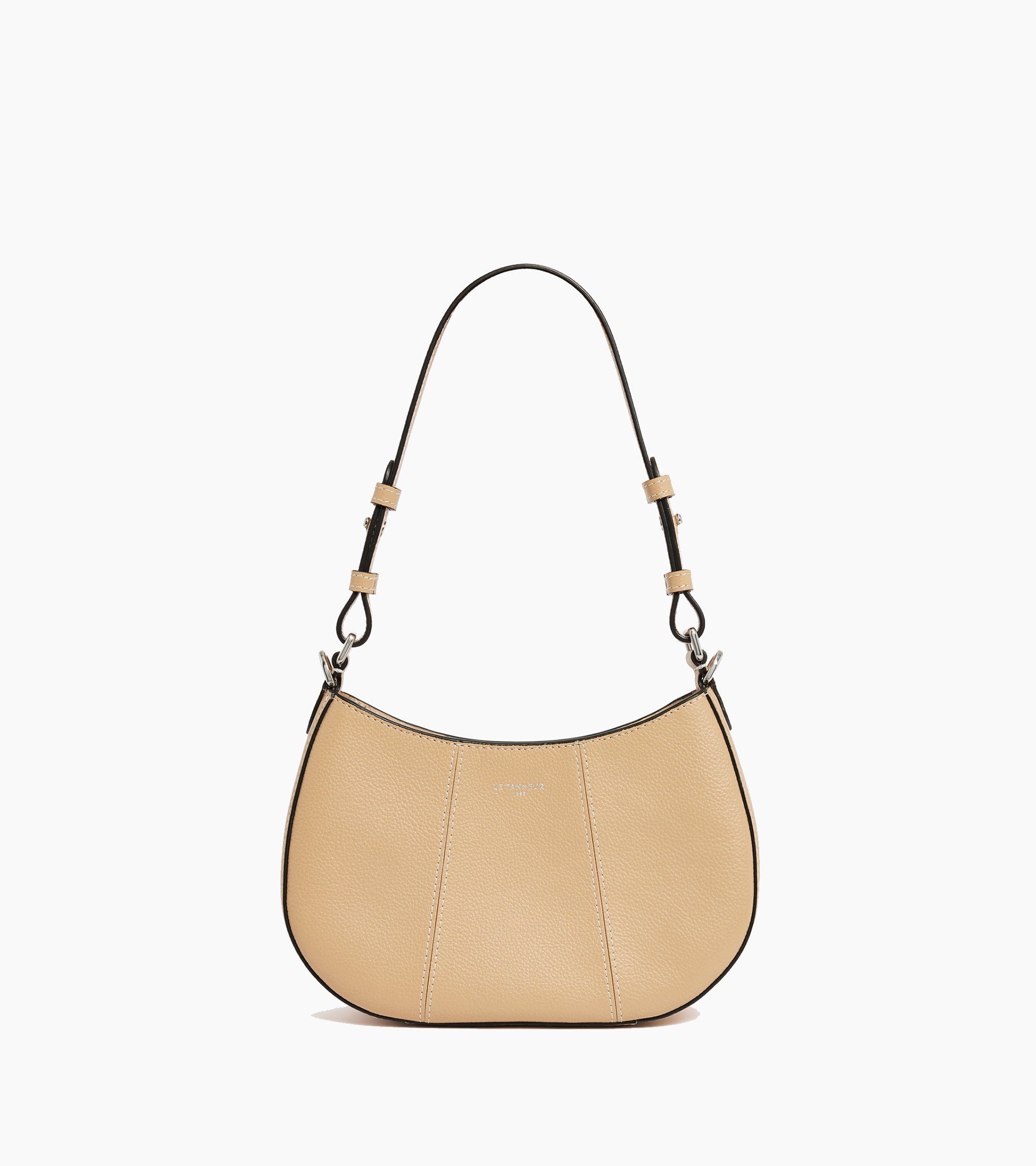 Juliette small half-moon bag in grained leather