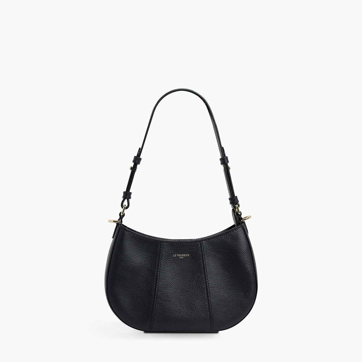 Juliette small half-moon bag in grained leather