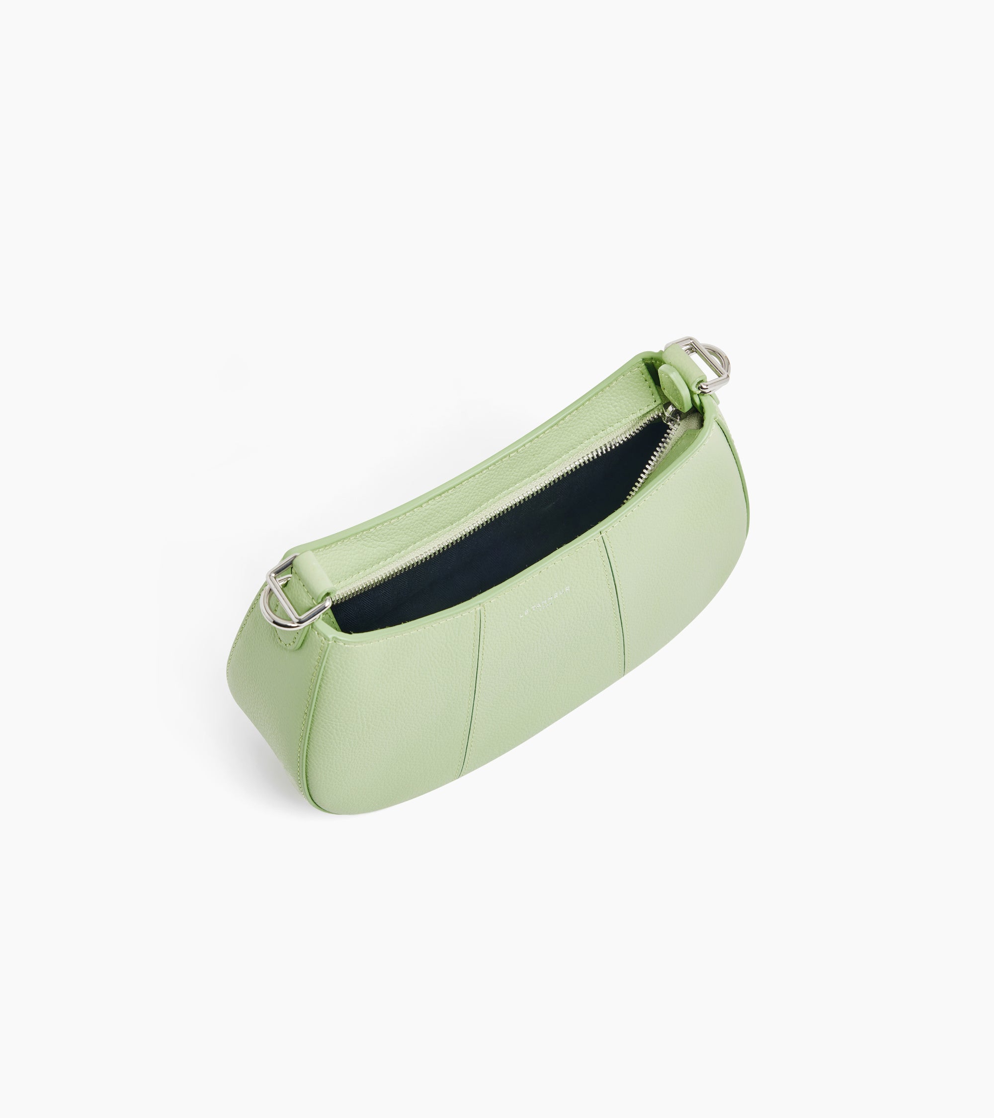 Juliette small half-moon bag in grained leather