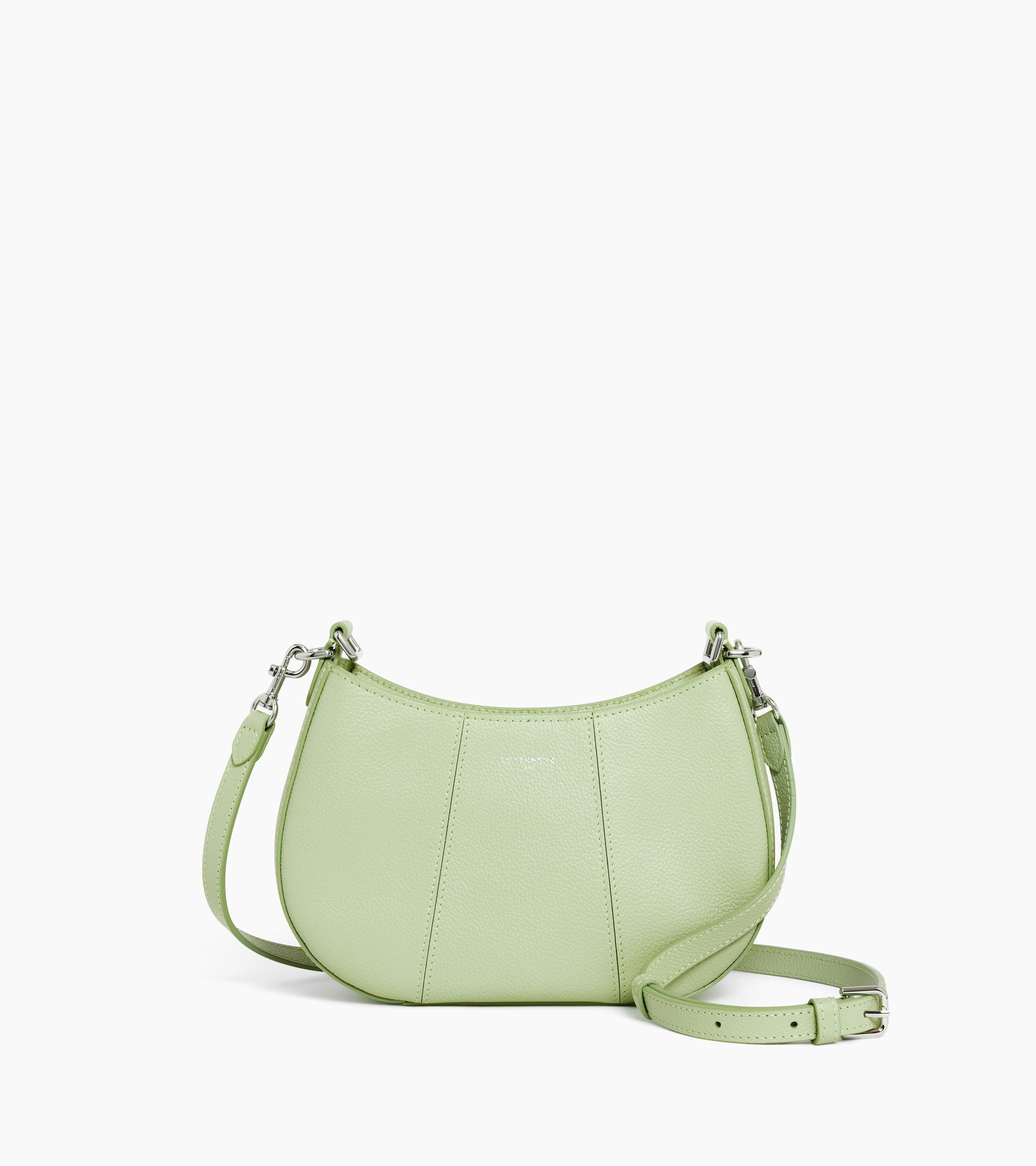 Juliette small half-moon bag in grained leather
