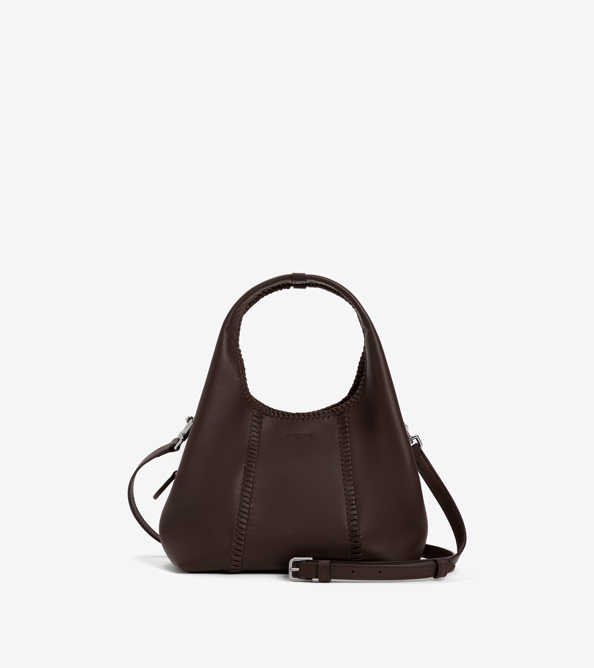 Juliette small handbag with topstitching in smooth leather