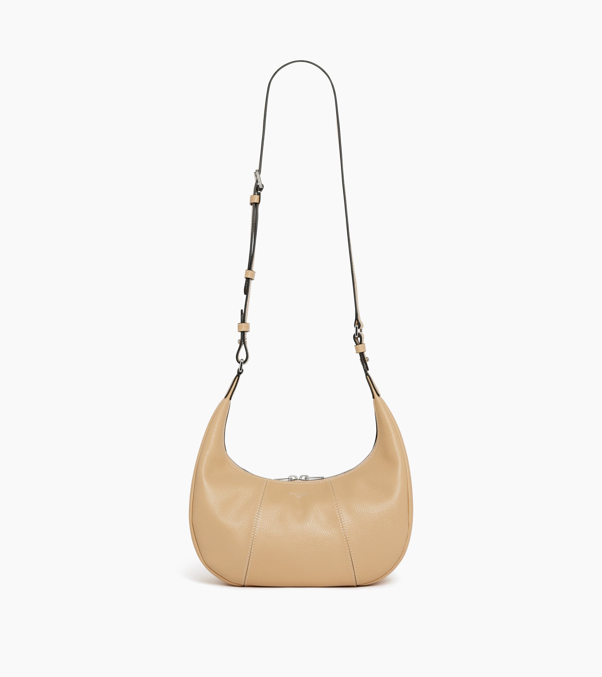 Juliette small, grained leather hobo bag