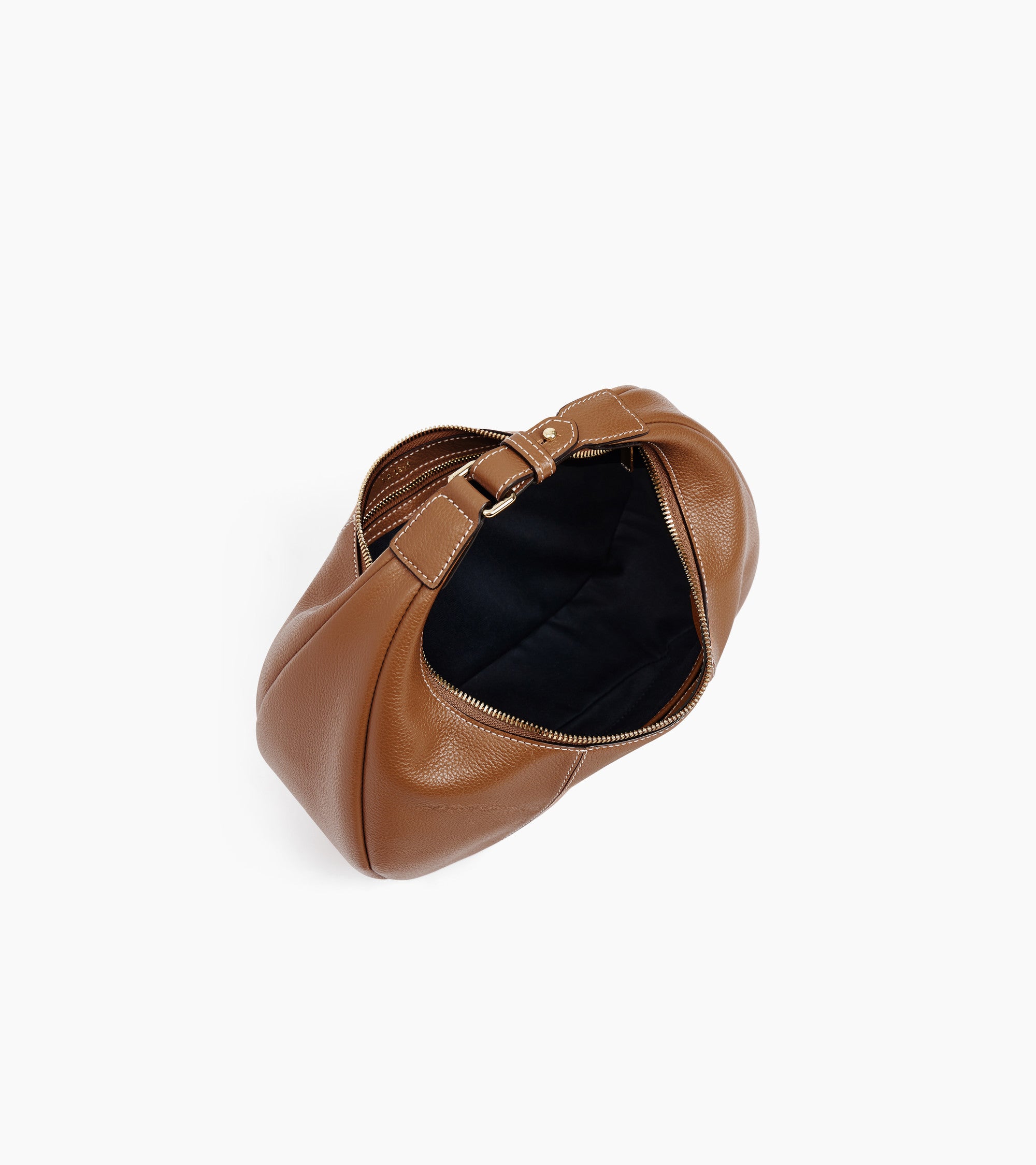 Juliette small, grained leather hobo bag