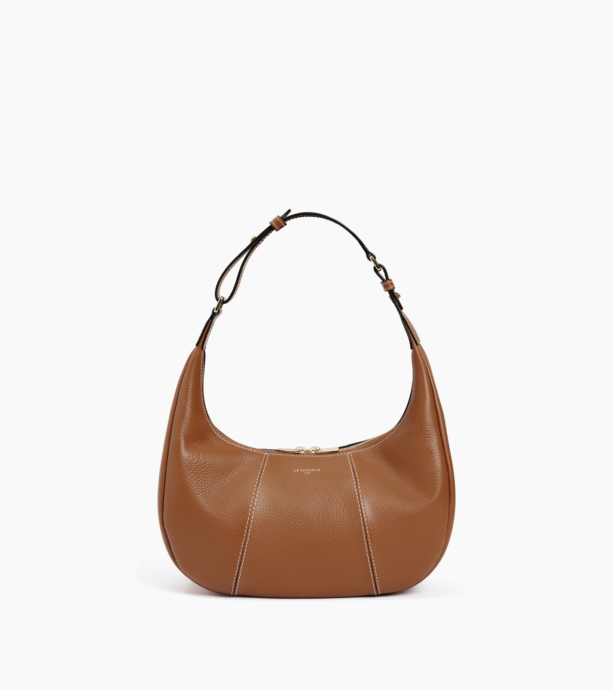 Juliette small, grained leather hobo bag