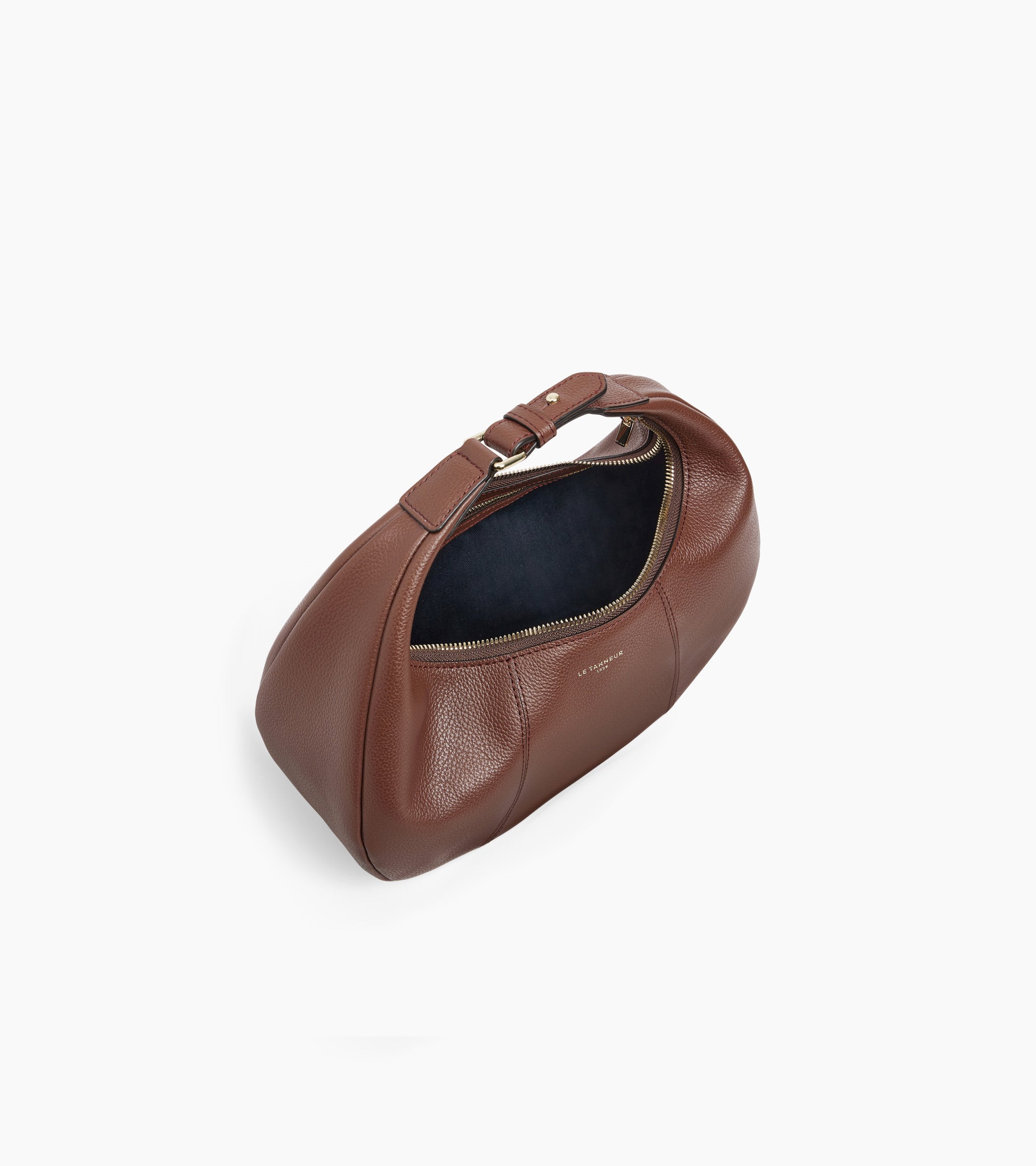 Juliette small, grained leather hobo bag