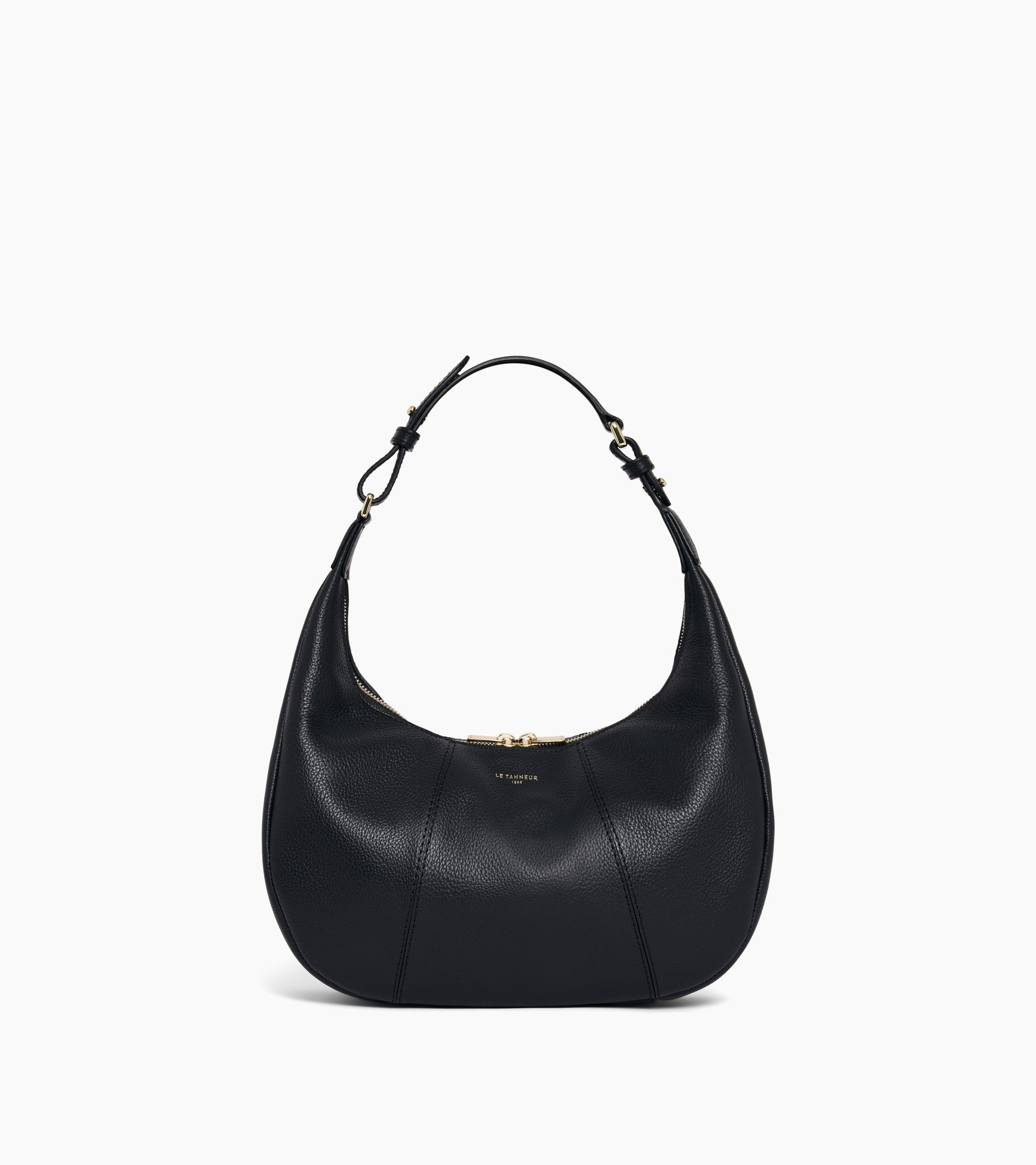 Juliette small, grained leather hobo bag