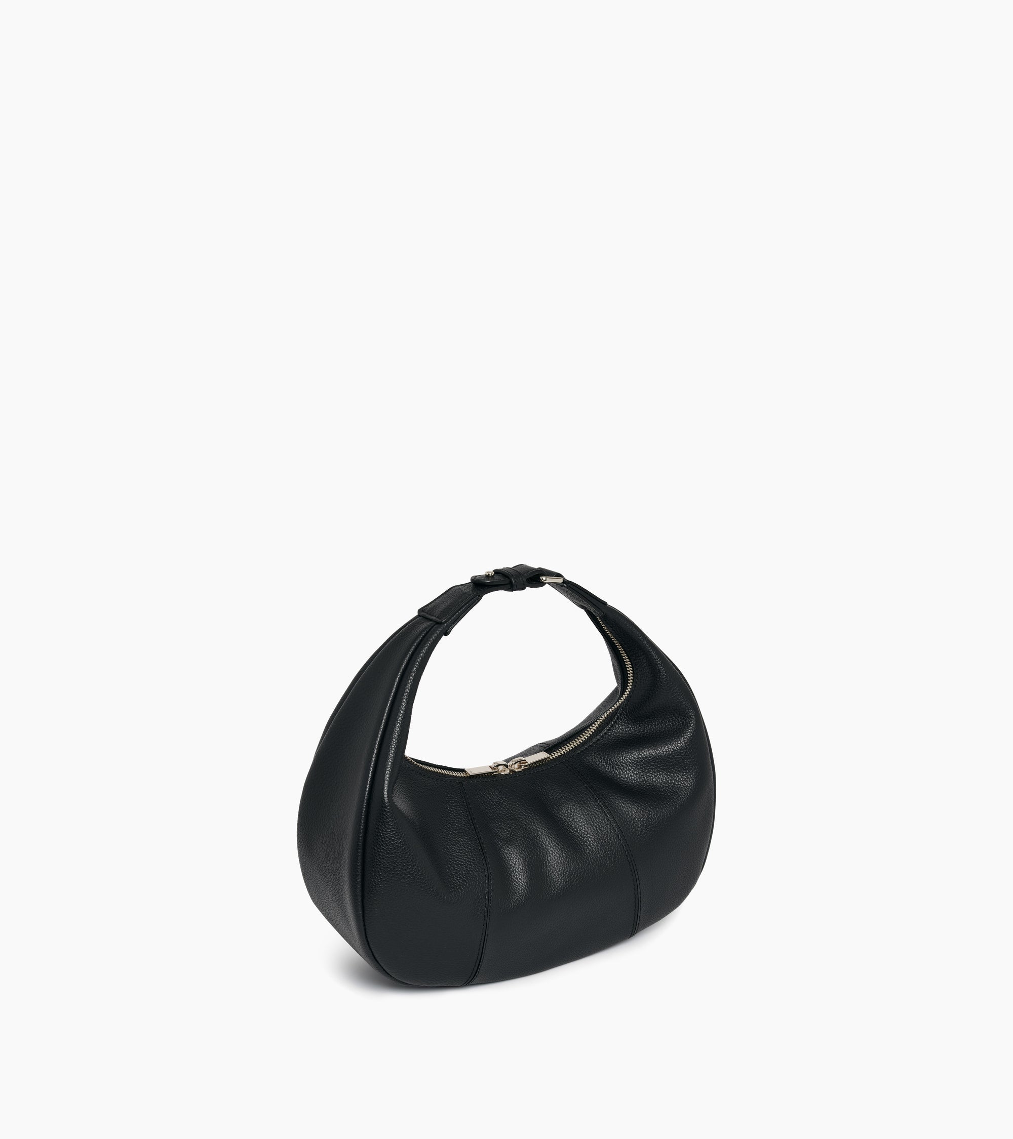 Juliette small, grained leather hobo bag