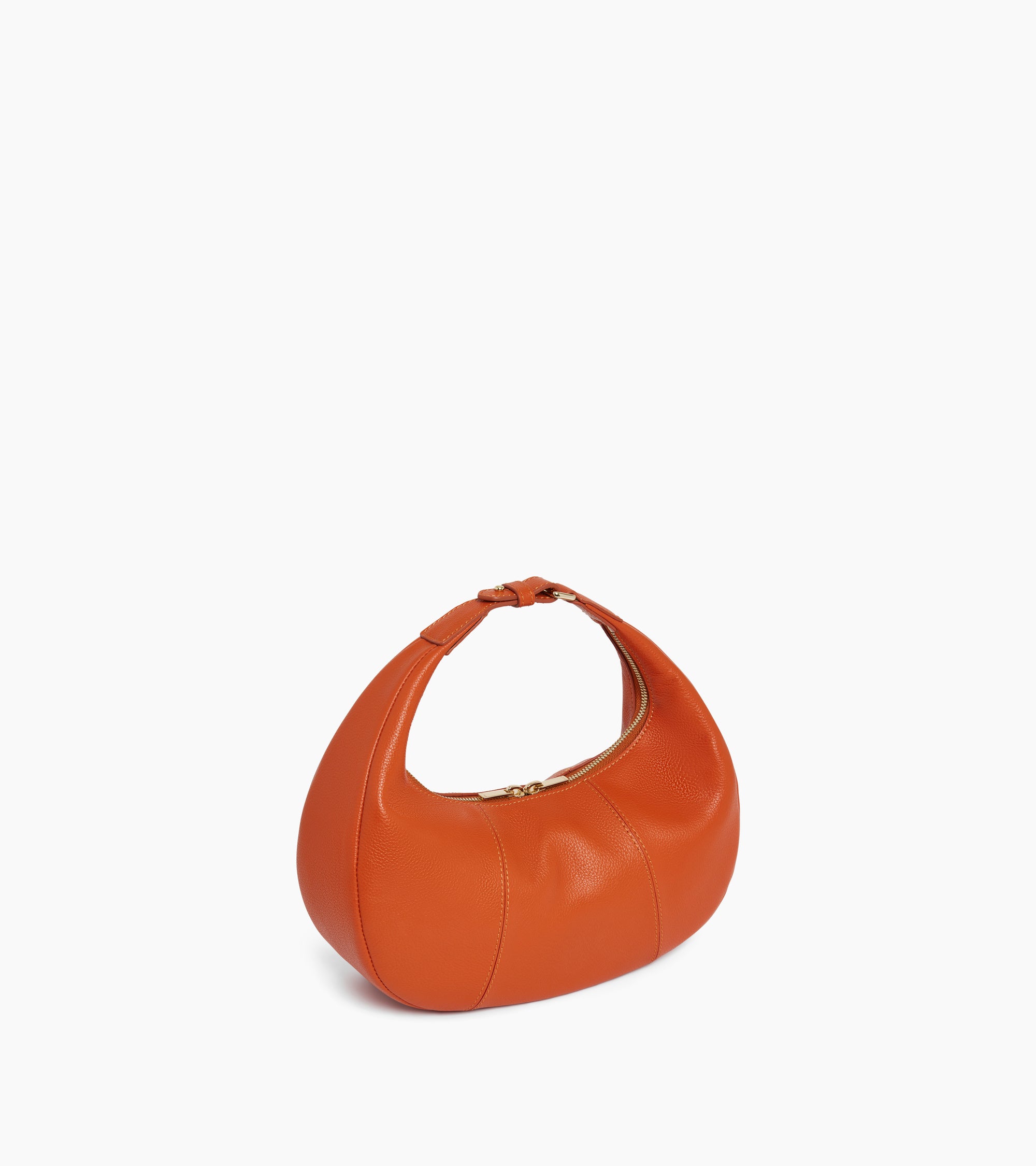 Juliette small, grained leather hobo bag
