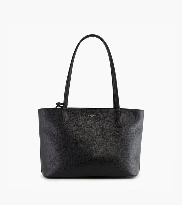 Louise small tote bag in grained leather