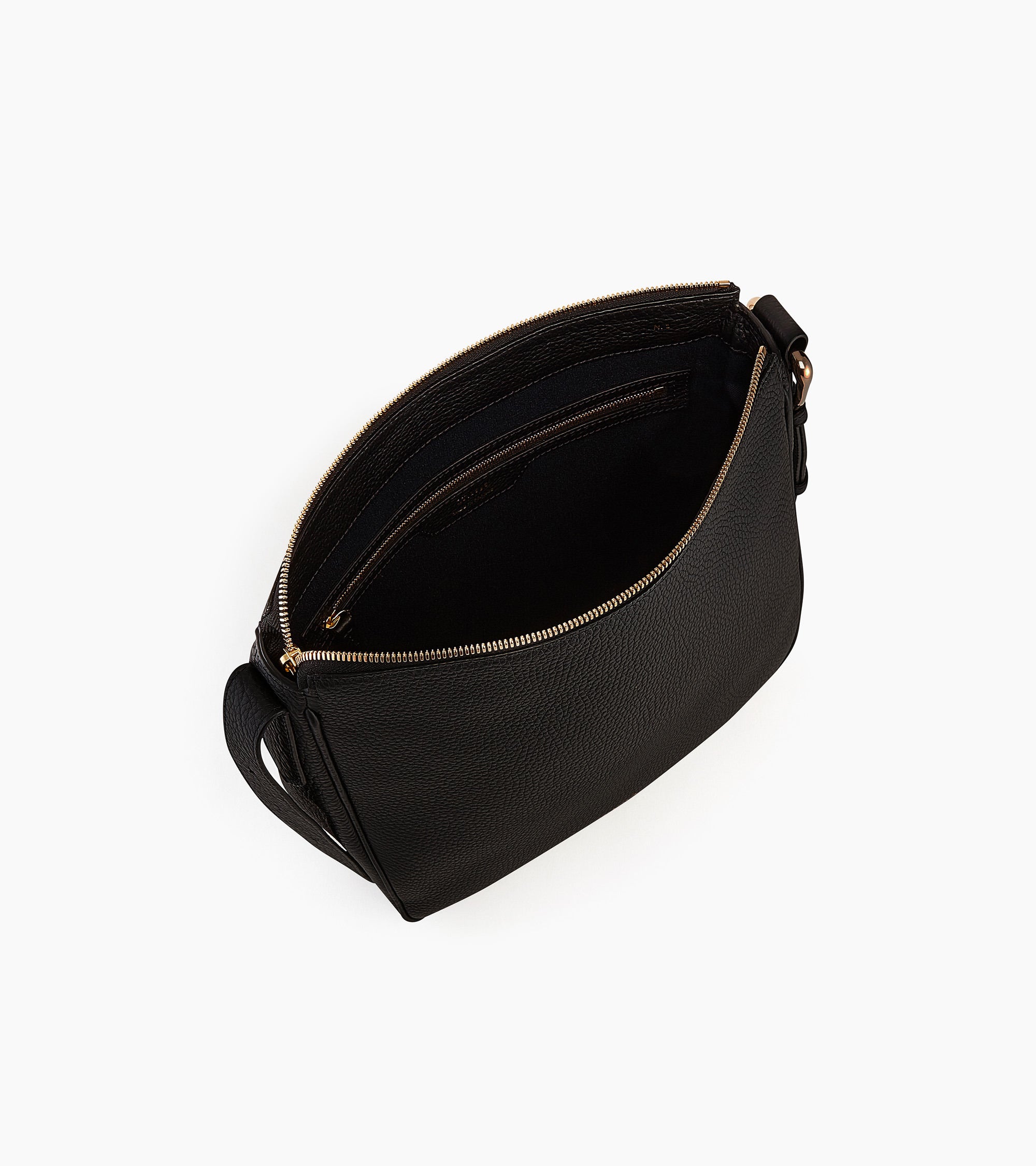 Medium-sized hobo bag Madeleine in grained calfskin leather