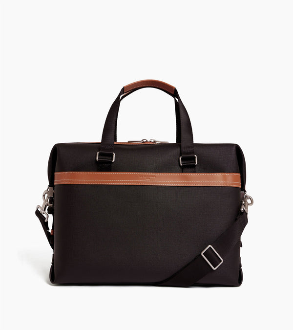 Maurice 13"  briefcase in coated canvas