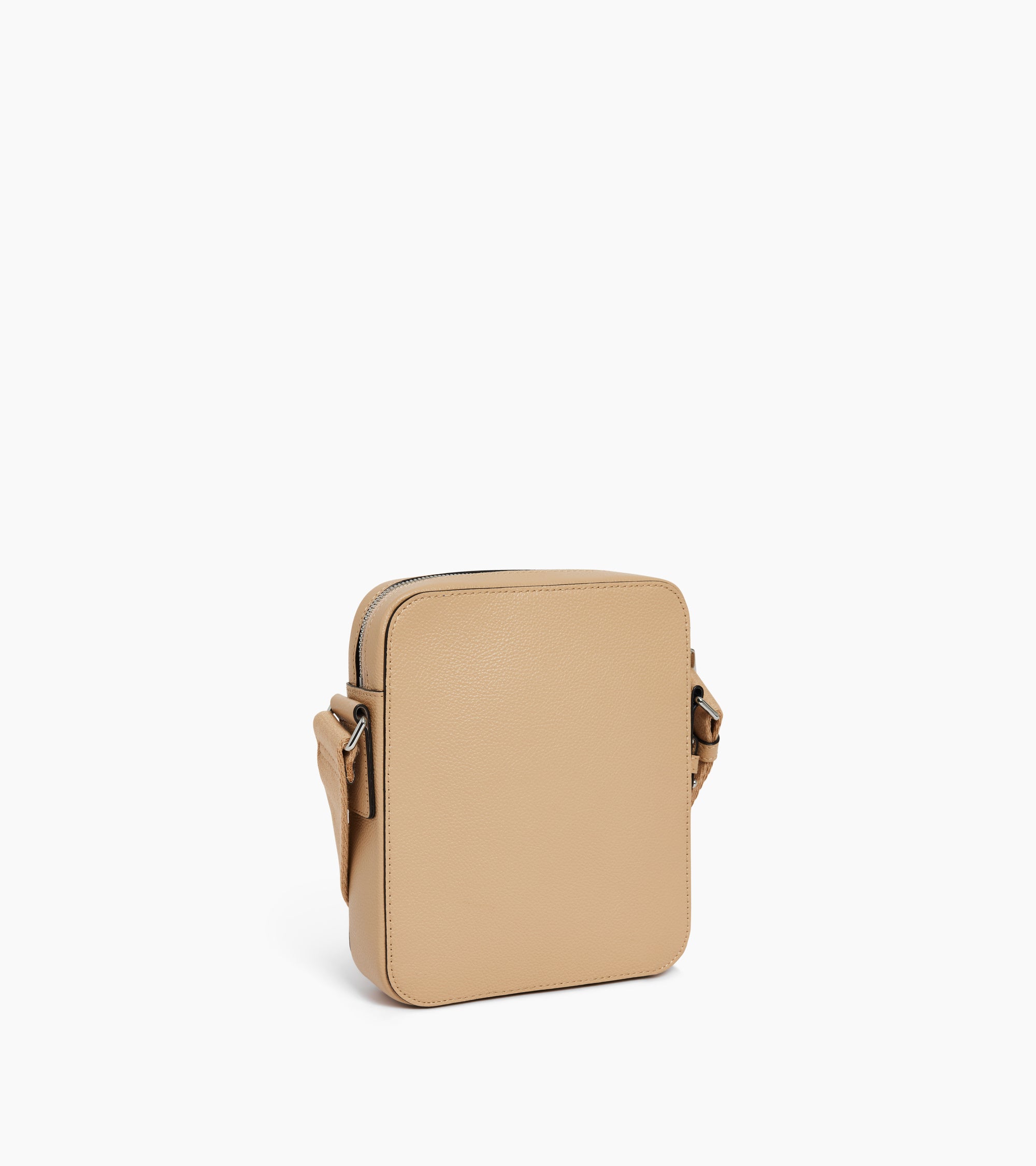 Emile small zipped satchel in grained leather