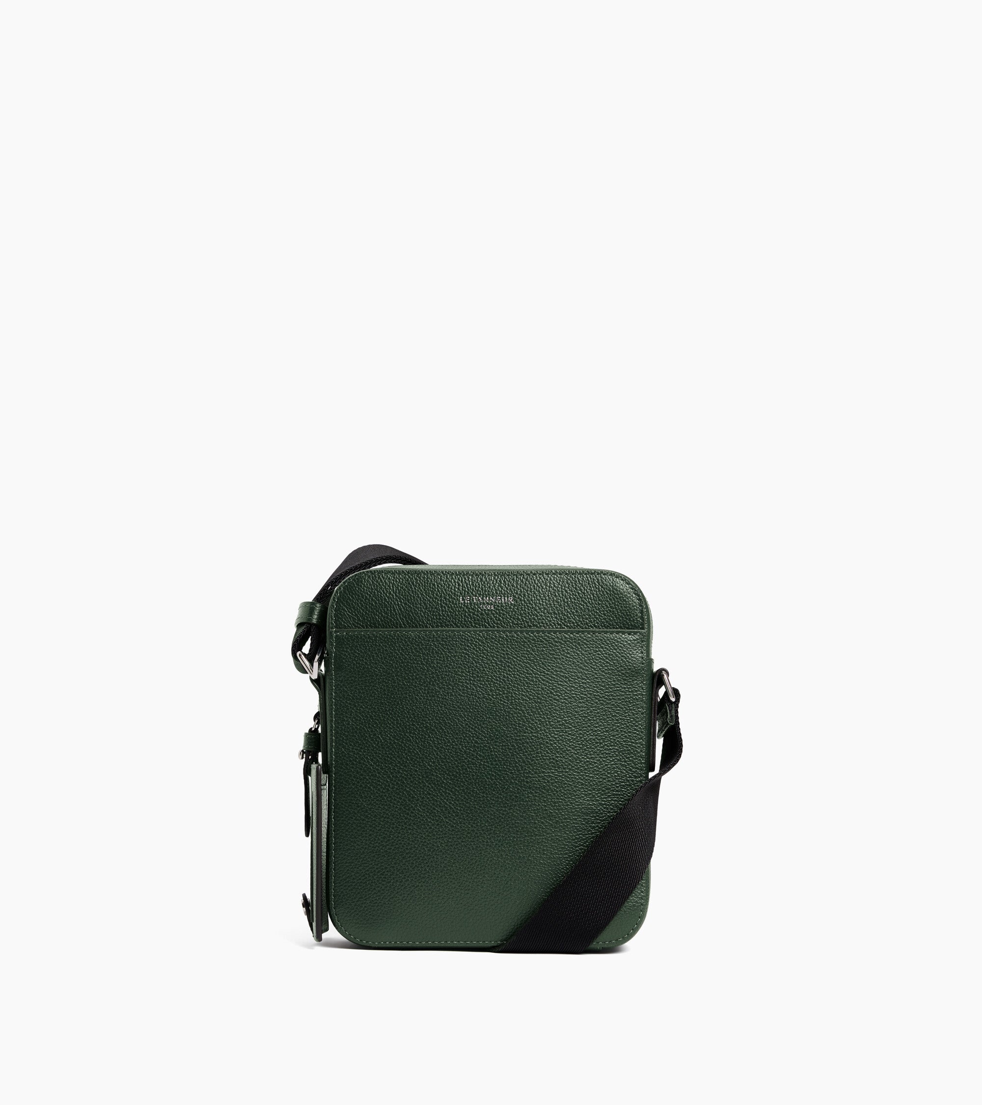 Emile small zipped satchel in grained leather