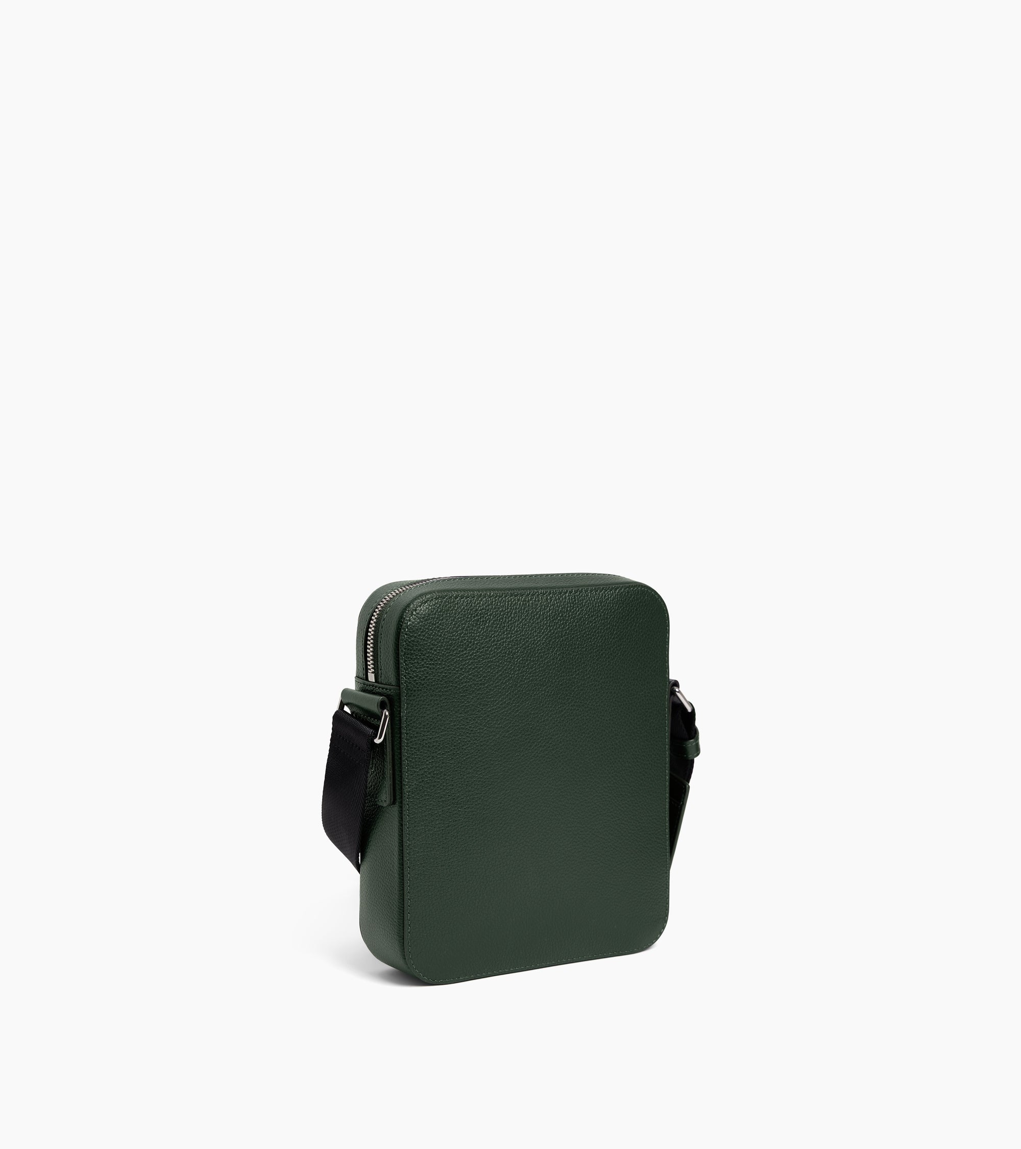 Emile small zipped satchel in grained leather