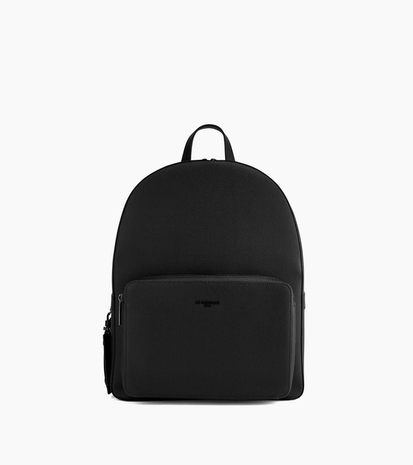 Emile zipped leather backpack in signature T leather