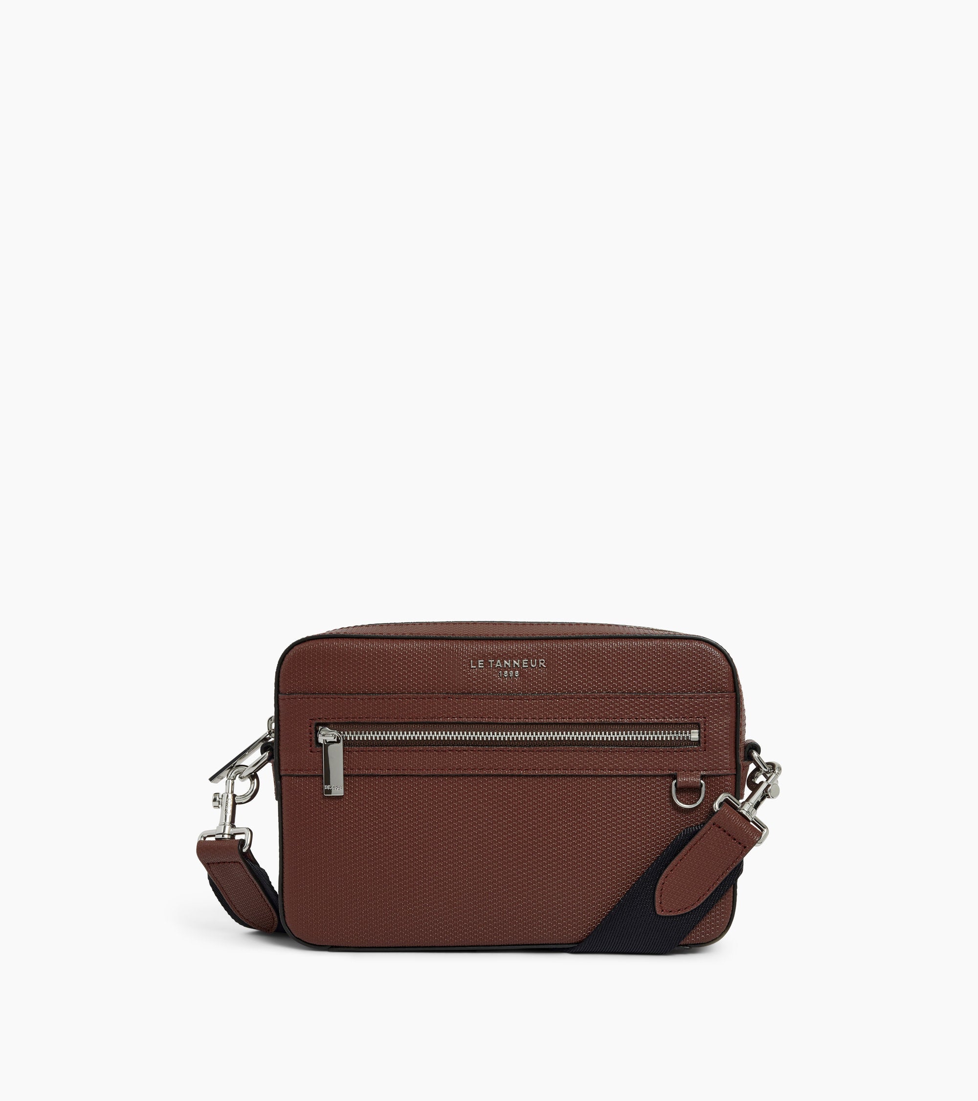Emile small shoulder bag in T signature leather