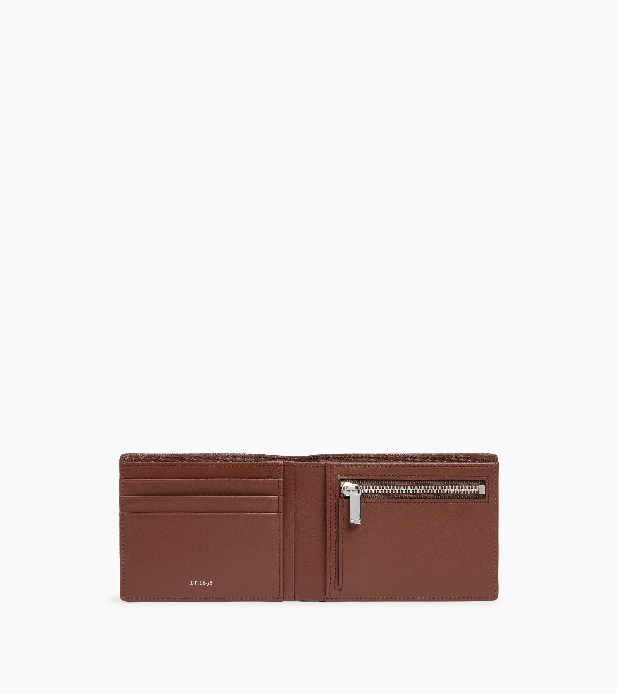 Emile horizontal zipped wallet in signature T leather