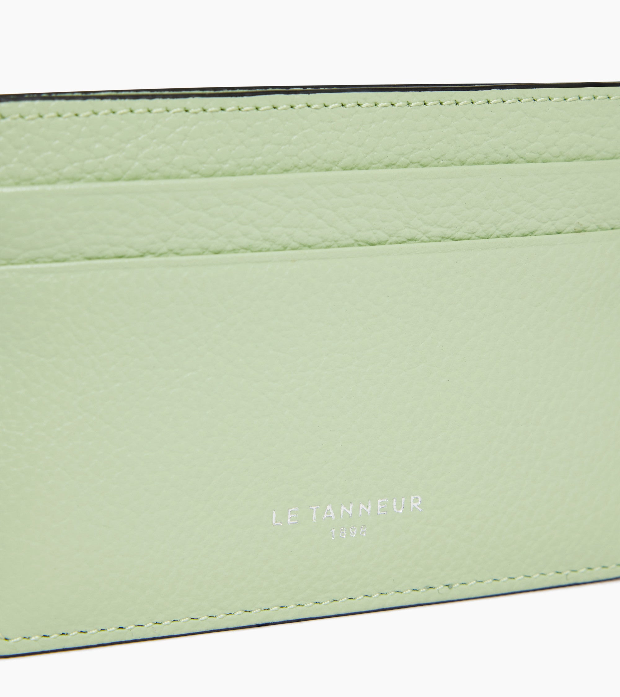 Emile card holder in grained leather