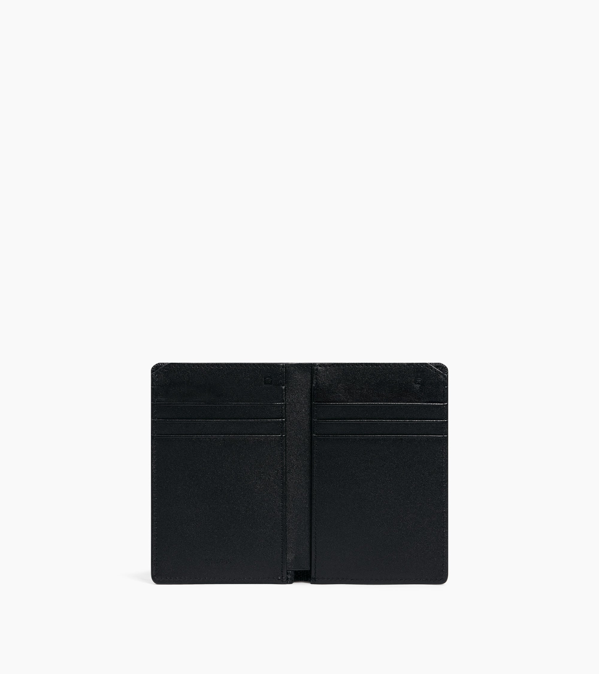 Emile vertical card holder in signature T leather