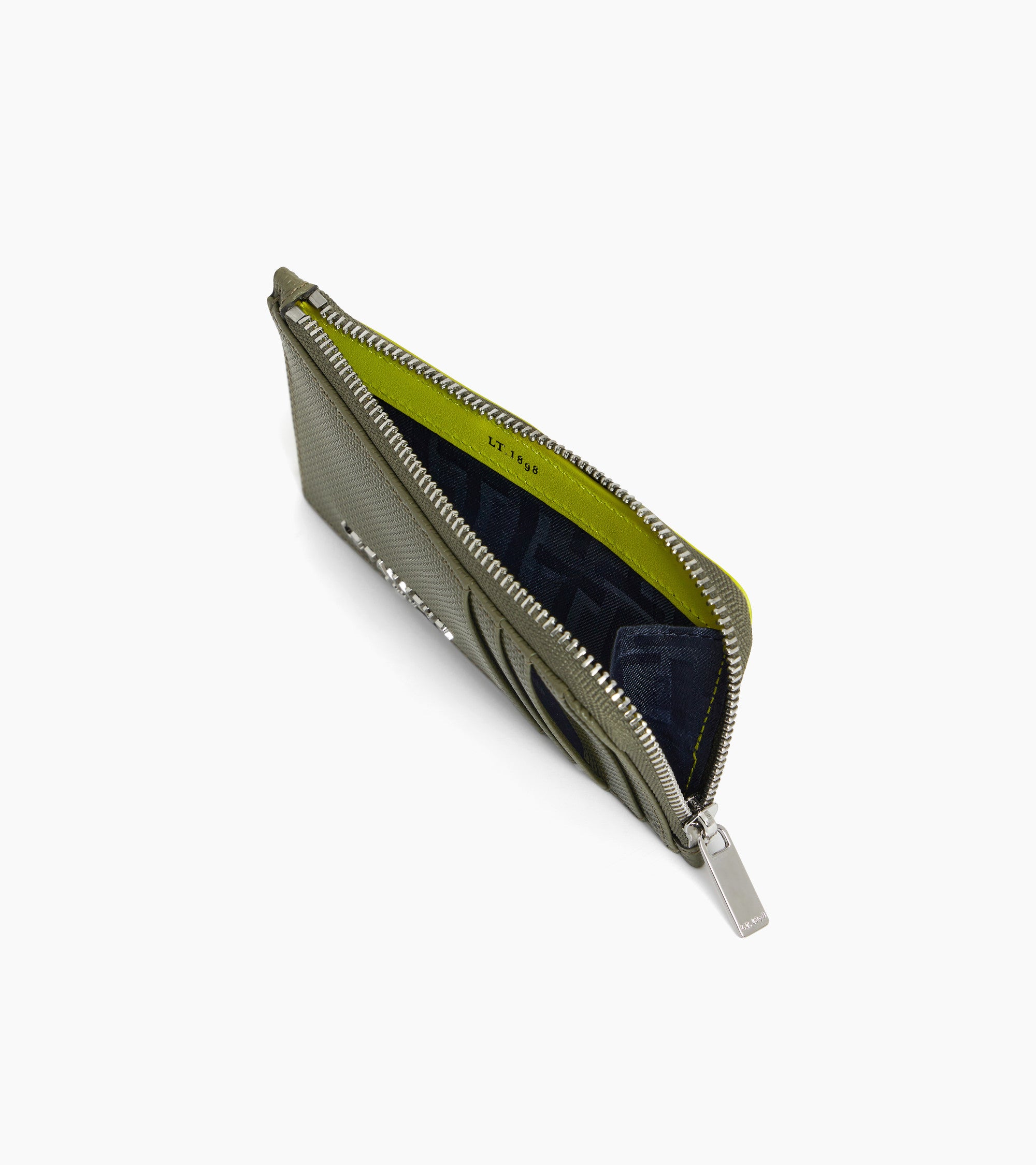 Emile L-zip card holder in signature T leather