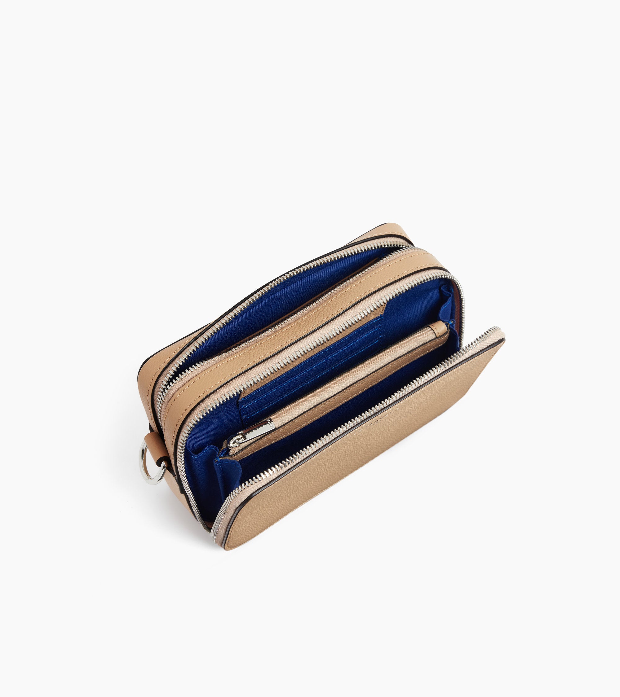 Emile small 2-compartment satchel in grained leather