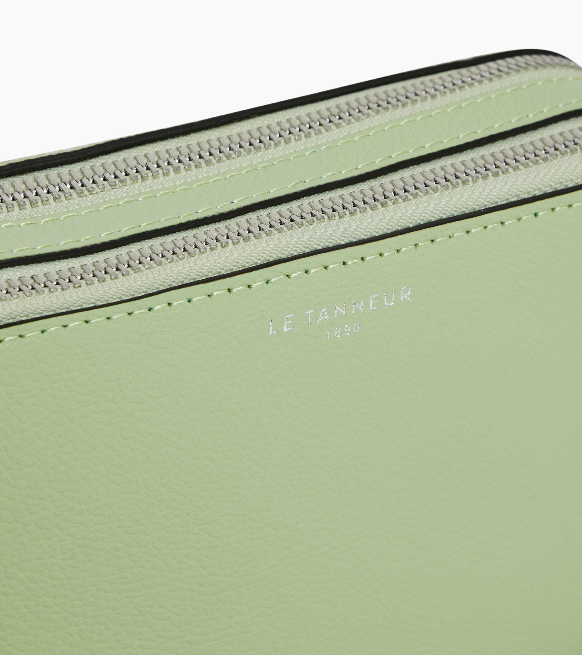 Emile small 2-compartment satchel in grained leather