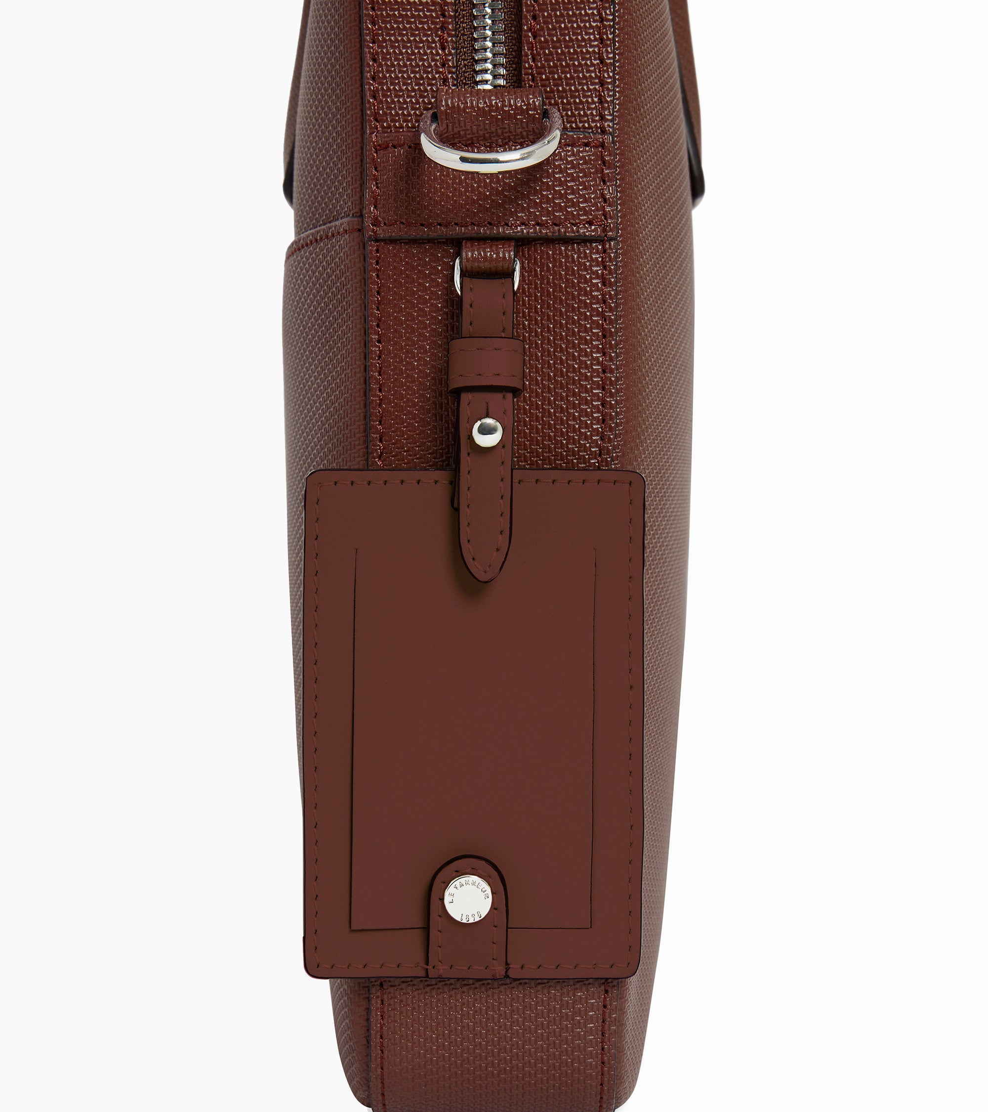 Emile slim, 14" briefcase in signature T leather