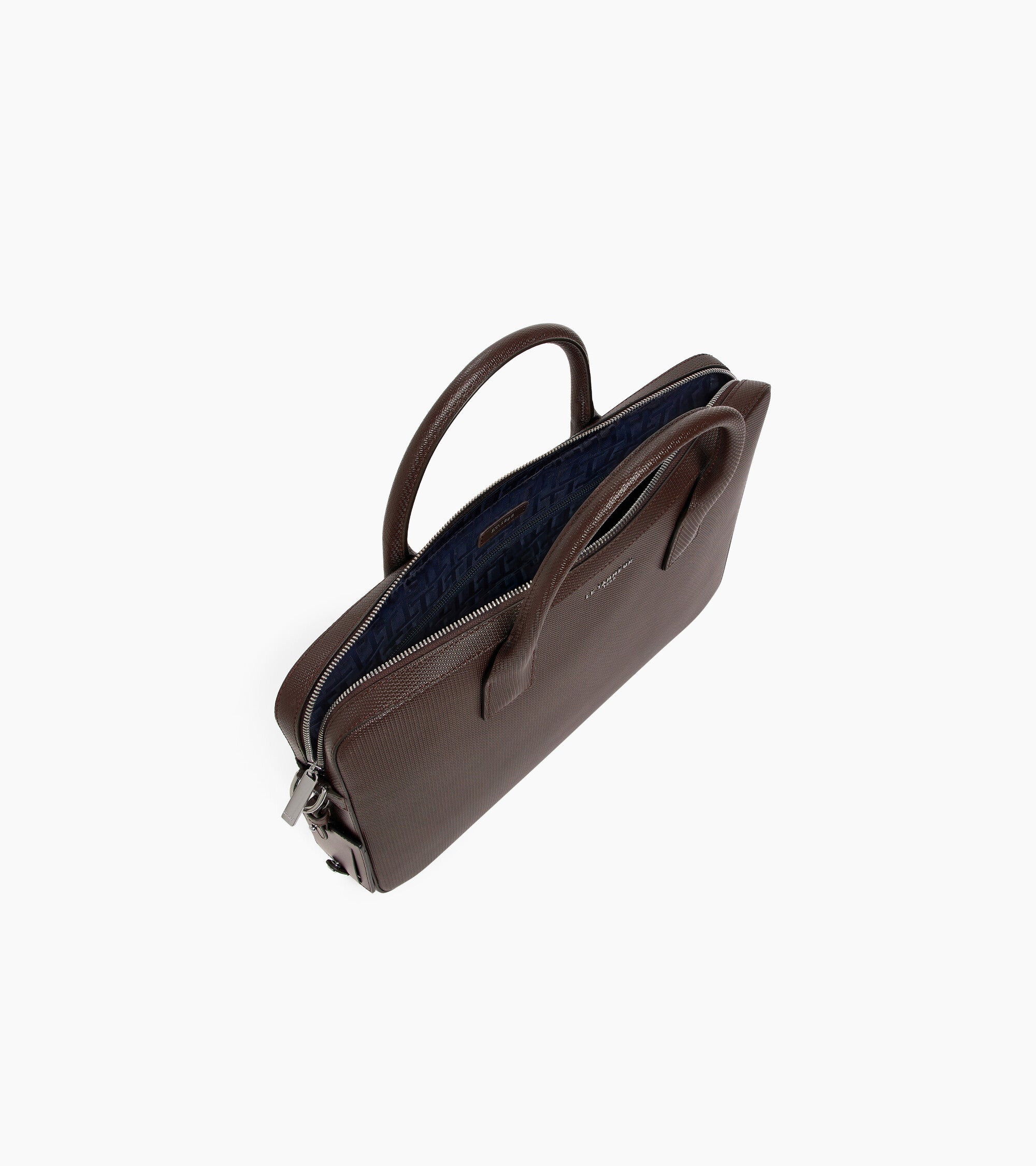 Emile slim, 14" briefcase in signature T leather