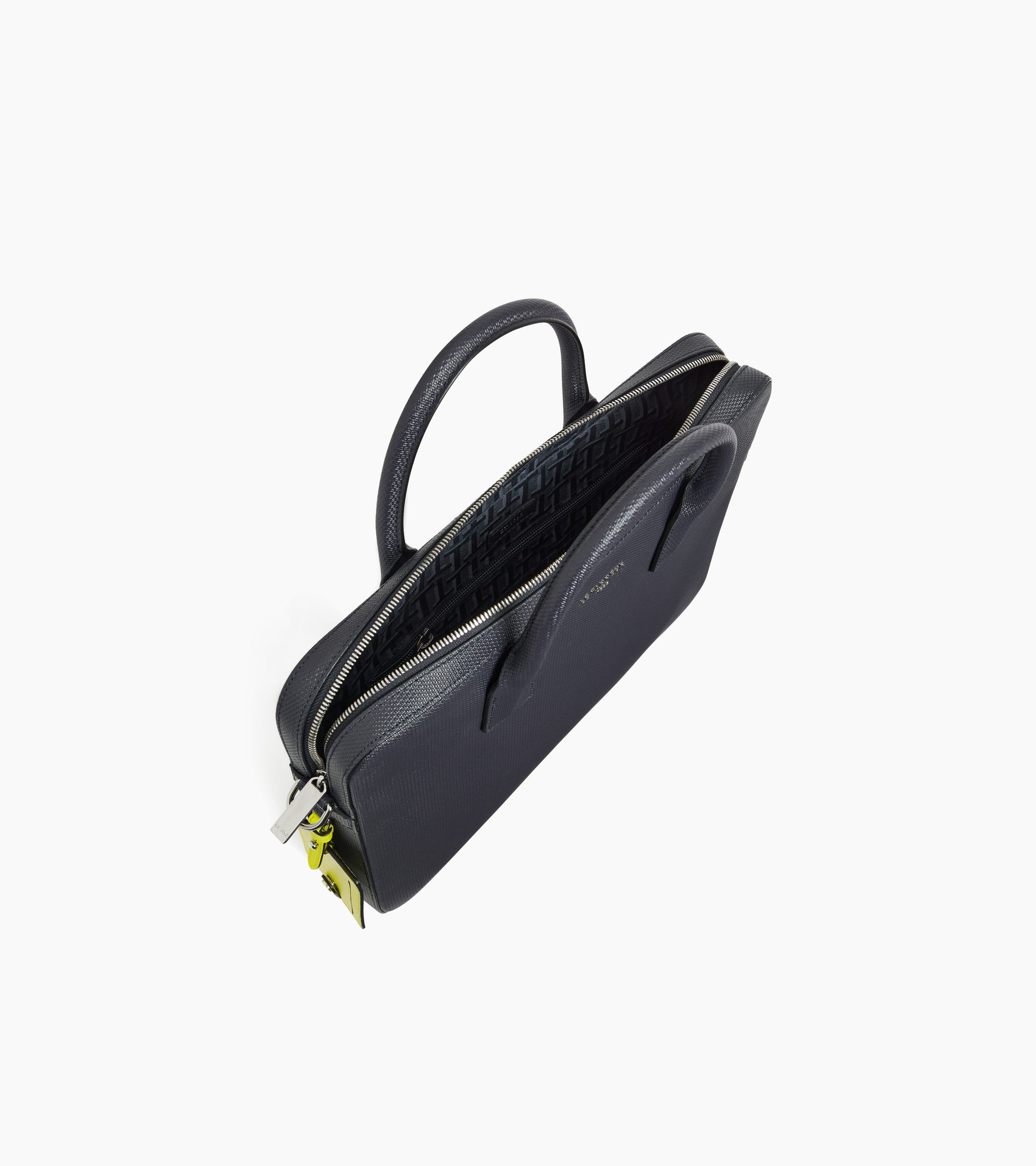 Emile slim, 14" briefcase in signature T leather