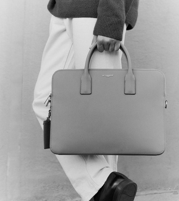 Emile 15" briefcase in signature T leather