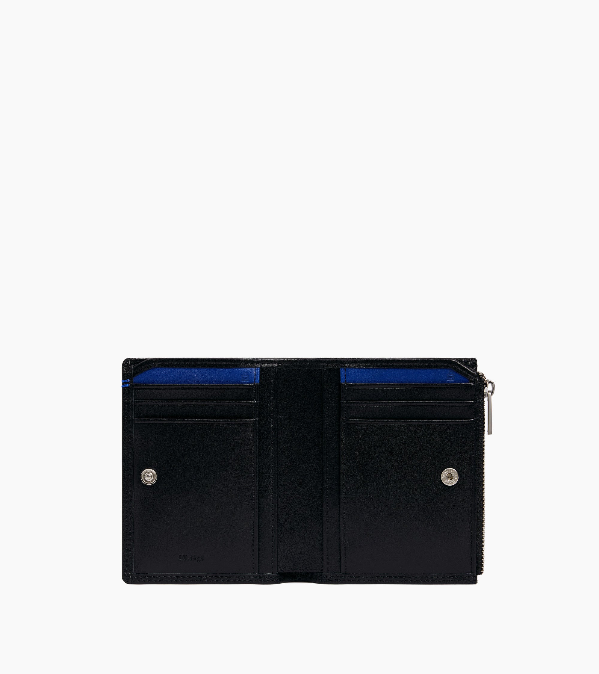 Martin medium vertical zipped wallet in smooth leather
