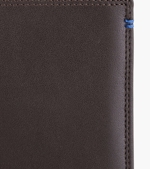 Martin zipped pocket and 2 shutters wallet in smooth leather