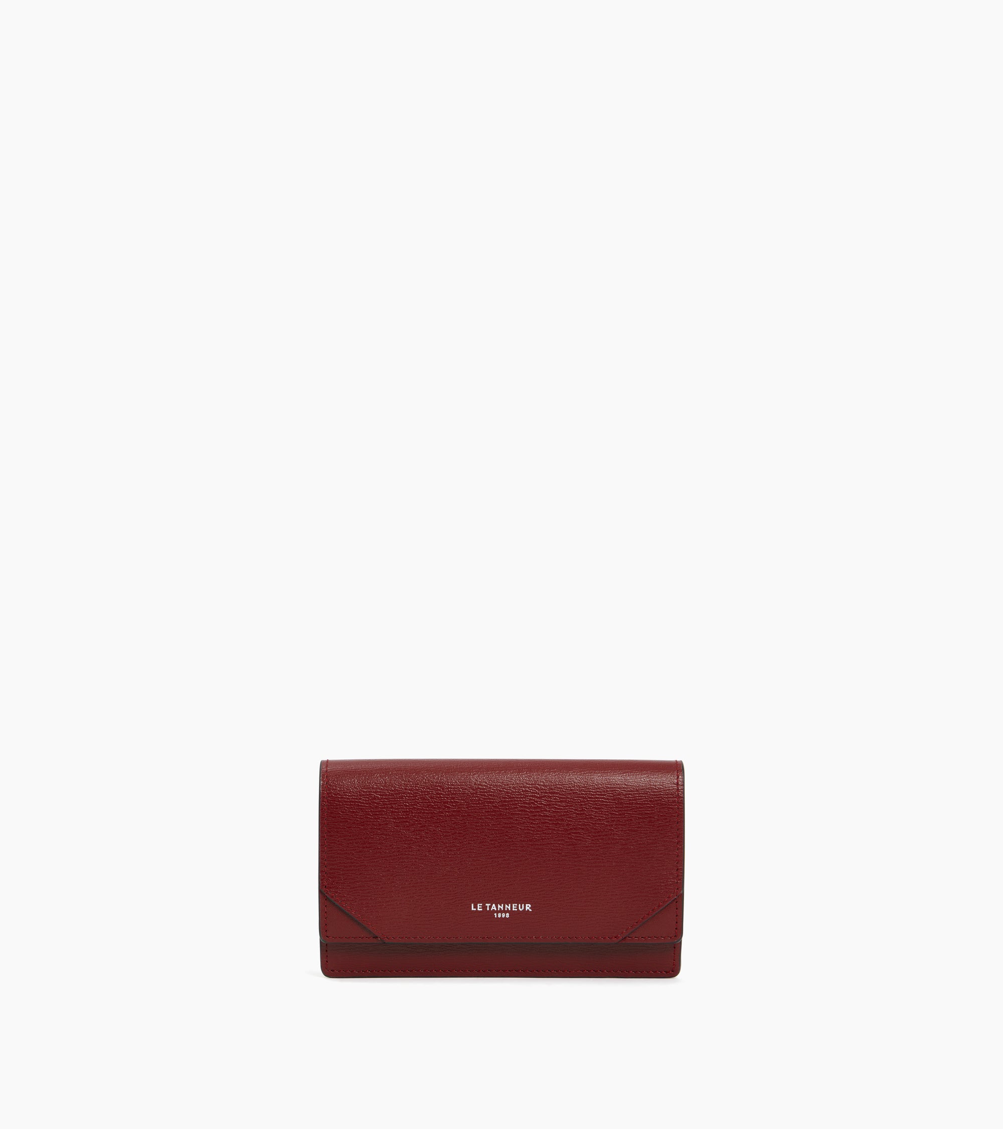 Naya flap card case in cork effect leather
