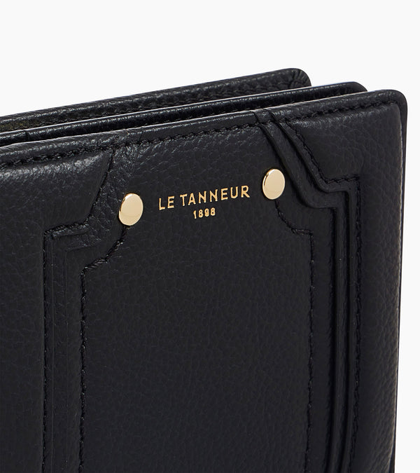 Ella small wallet in grained leather