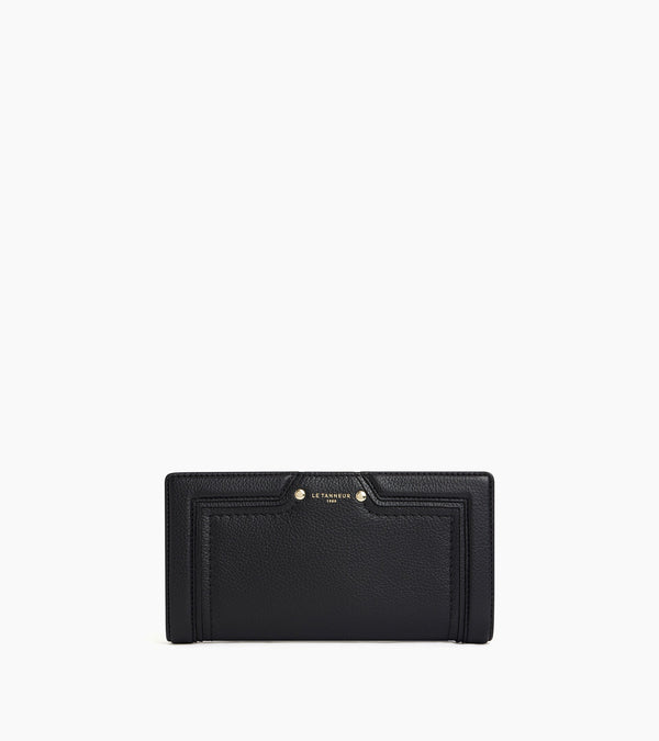 Ella large wallet in grained leather