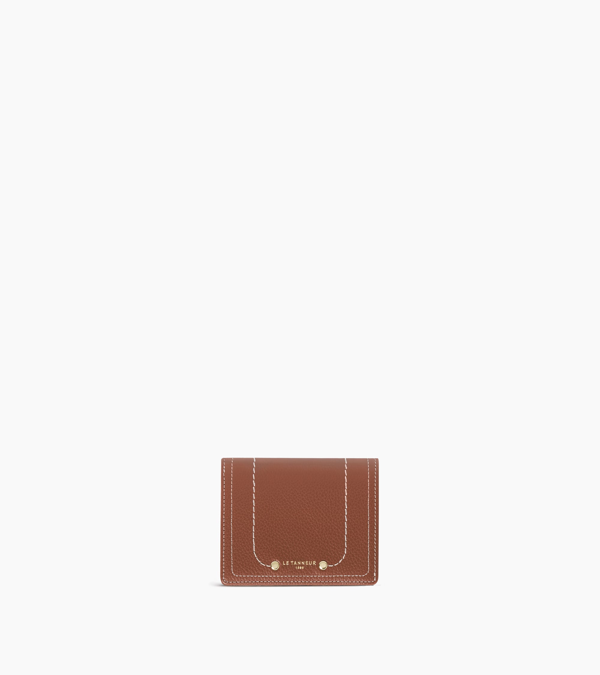 Ella small wallet in grained leather