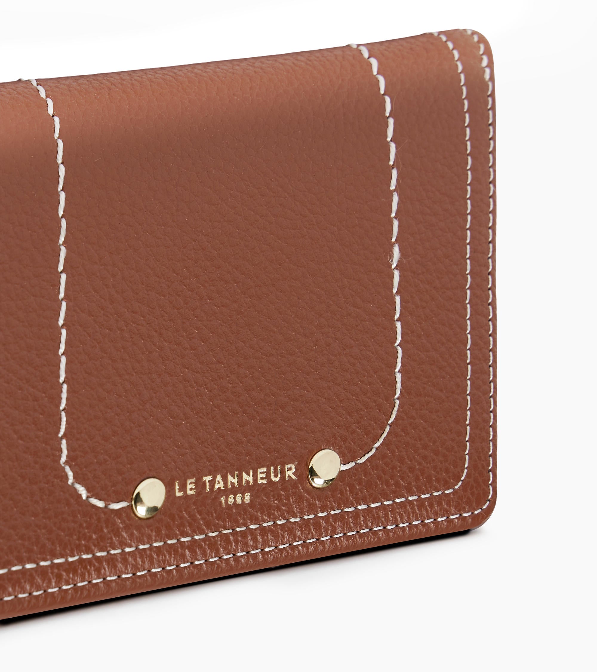 Ella small wallet in grained leather