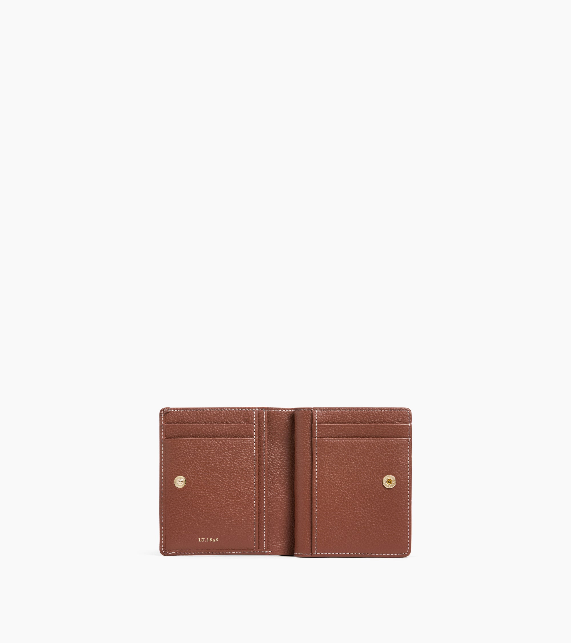 Ella small wallet in grained leather