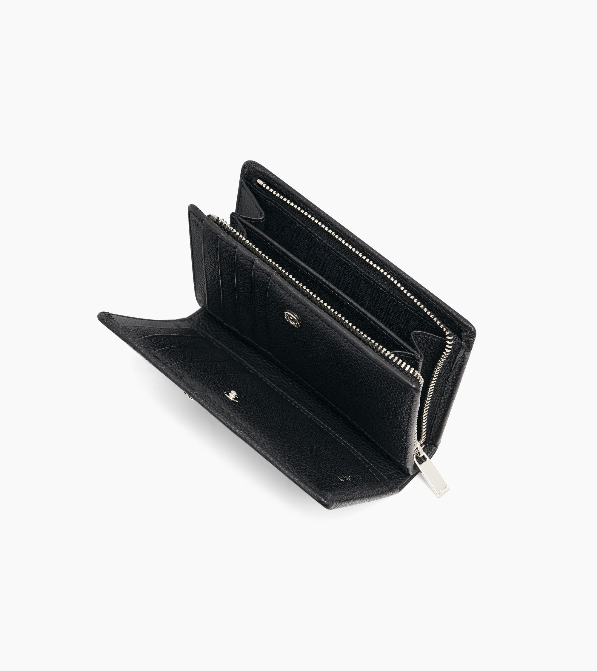 Ella medium wallet in grained leather