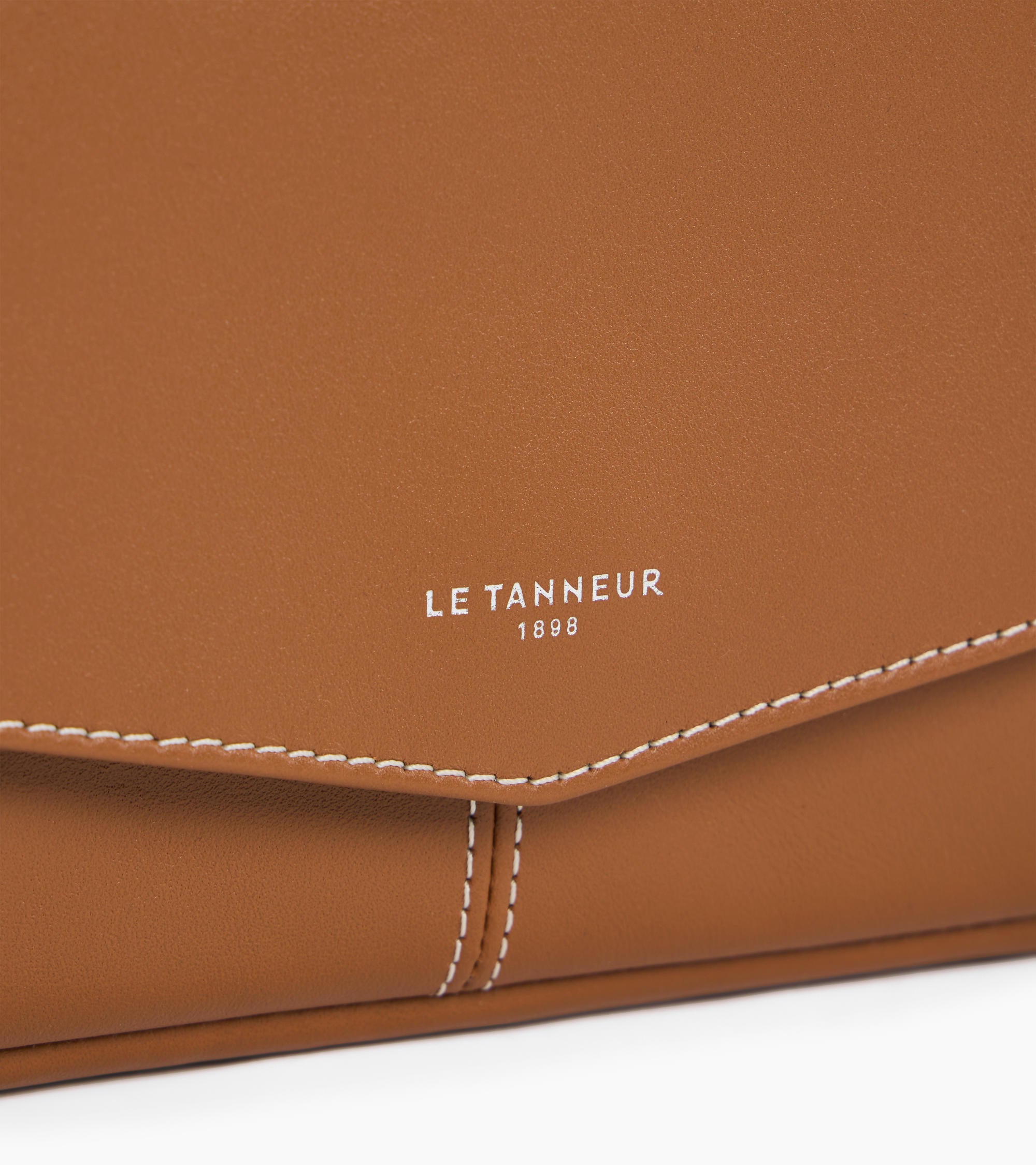 Charlotte smooth leather clutch bag with removable shoulder strap