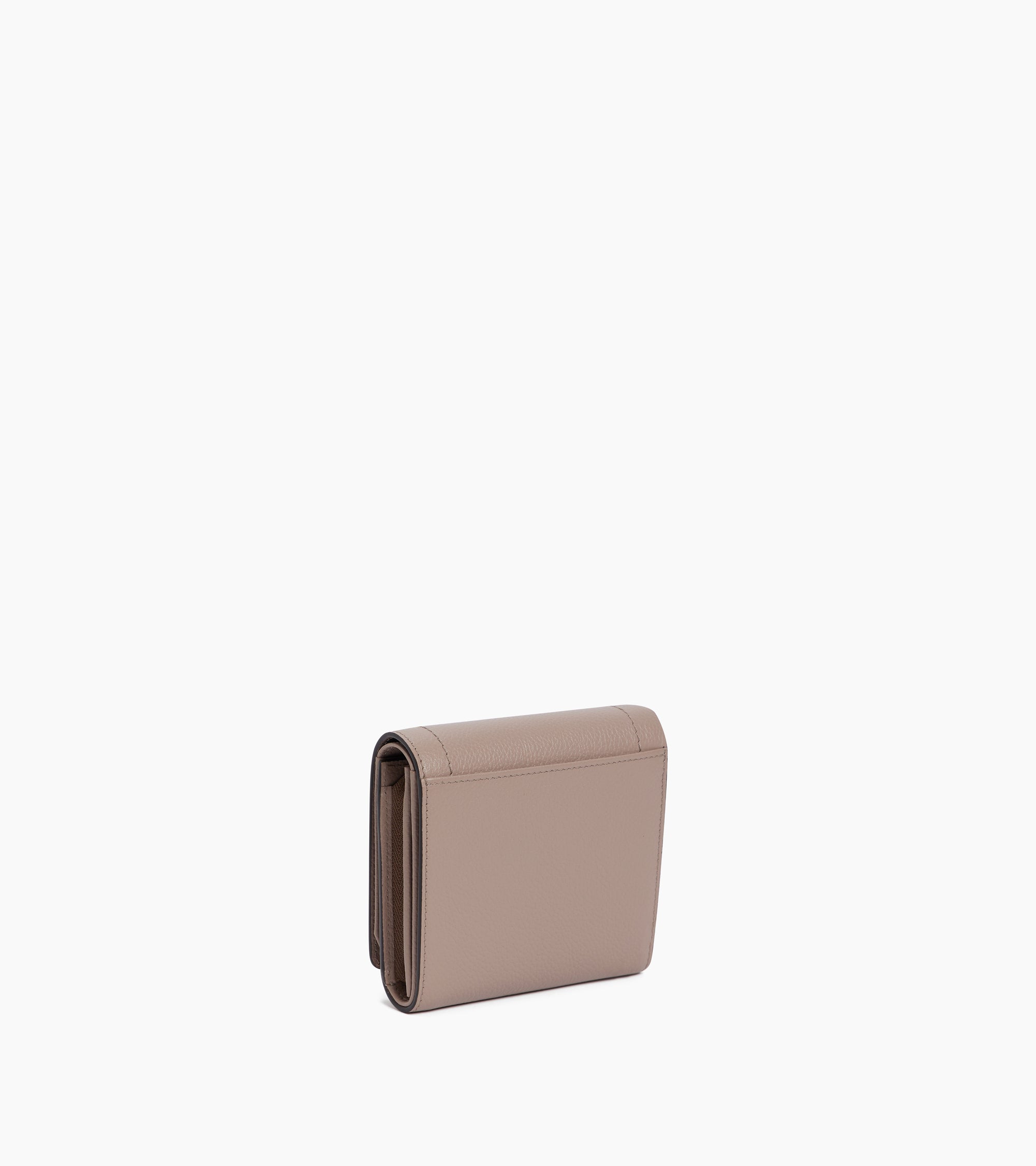 Louison small wallet with flap in grained leather
